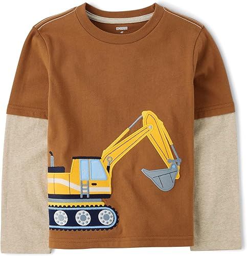 Miniatura 3 de Gymboree Camisetas de manga larga bordadas para niños y niños pequeños