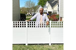 Zippity Outdoor Products Keswick No-Dig Vinyl Privacy Screen Fence