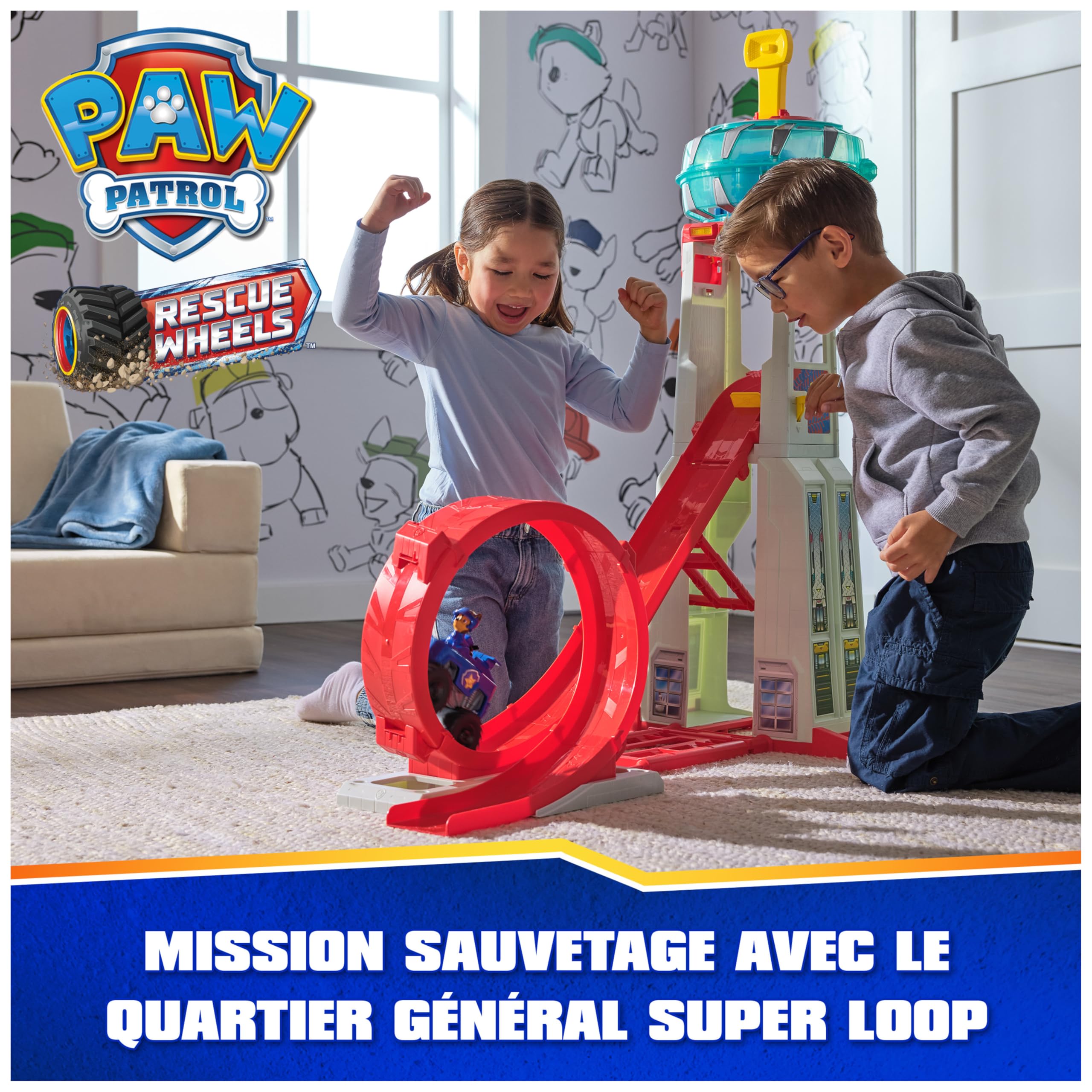 Paw Patrol - Pat Patrouille Rescue Wheels - Quartier Général Interactif