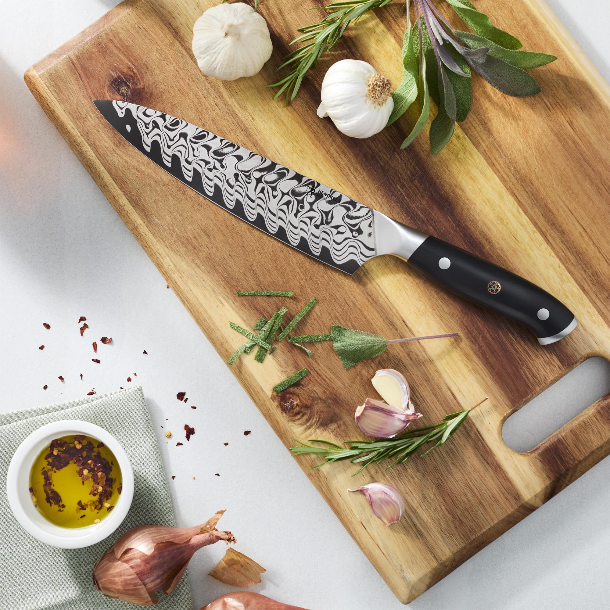 HENCKELS Compass Damascus 8-inch Damascus Chef's Knife — Amazon image 2