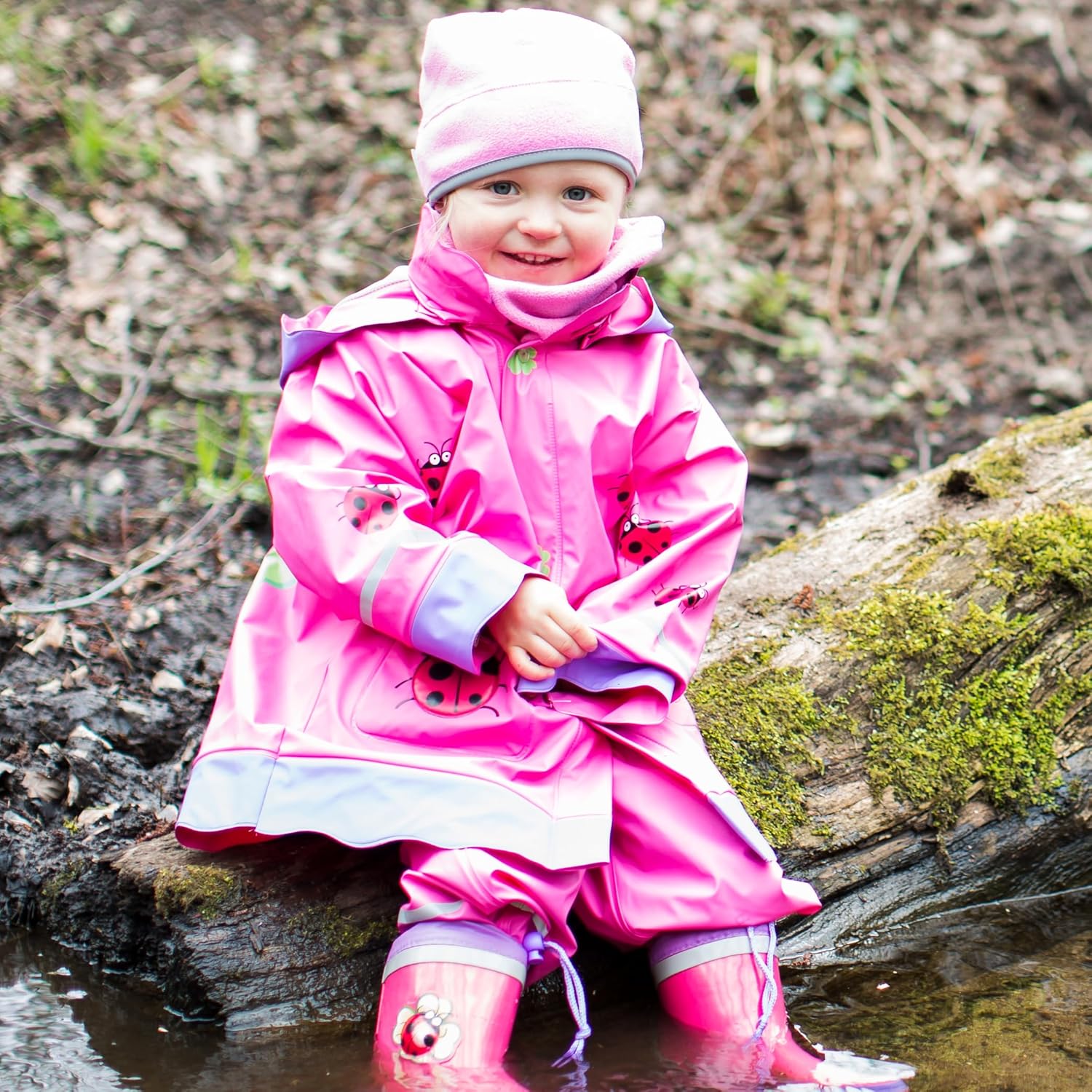 Playshoes Unisex Kid's Rain Jacket Wind and Waterproof Raincoat Rainwear