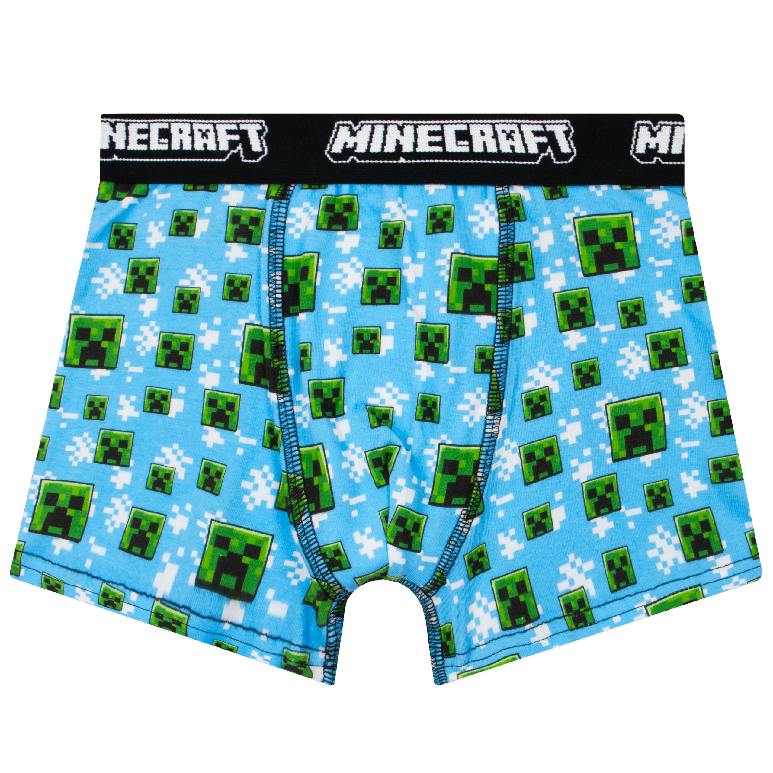 MINECRAFT Boxer Bambino Pacco da 3, Mutande Bambino di Creeper, Boxer Ragazzo Gaming