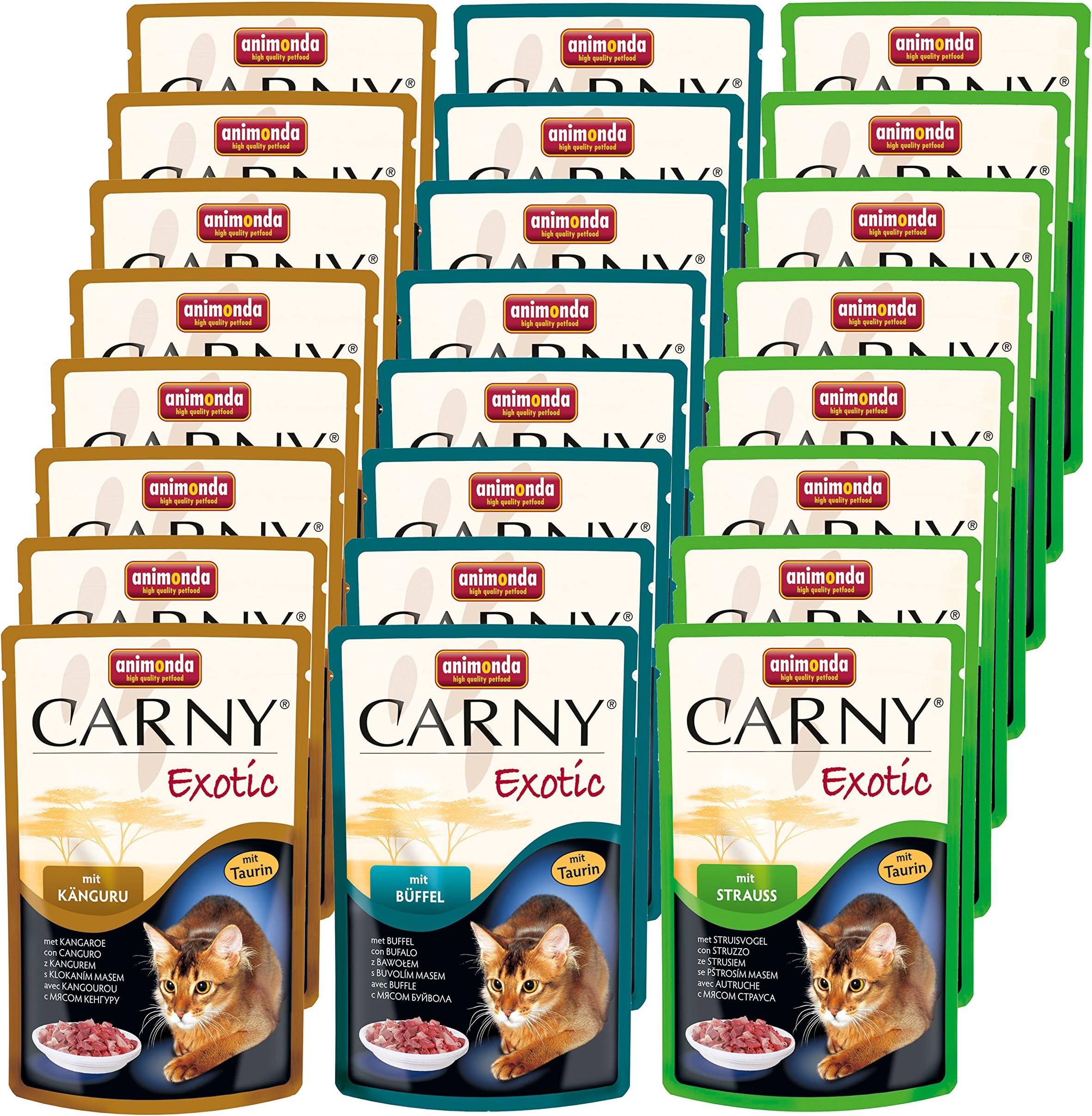 Animonda Carny Exotic Saver Pack 24 x 85g - Mixed Pack - 3 varieties