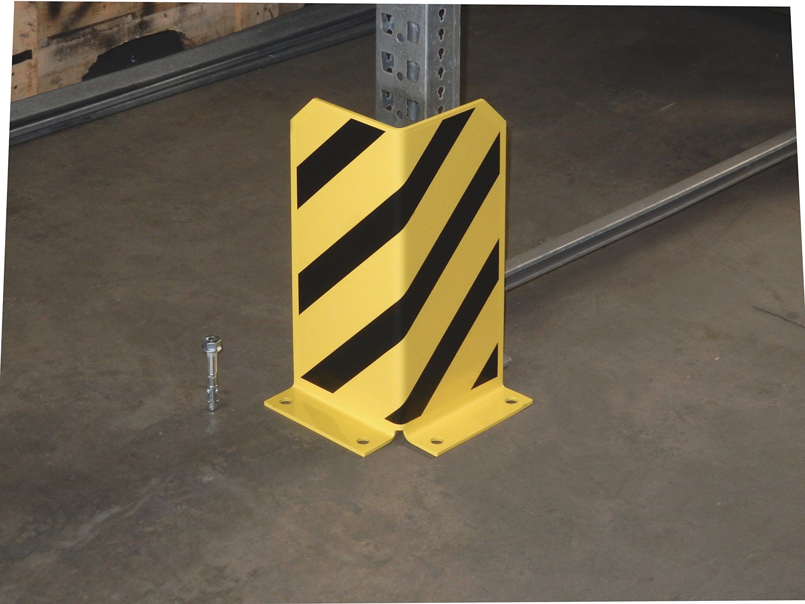 L-Form Pfostenschutz Regalecke | 400 mm Höhe | Maximaler Schutz nach DGUV Information 208-061 und DIN EN 15635 | 5 mm Materialstärke | Anfahrschutz | Robuste und strapazierfähige Rammschutzecke