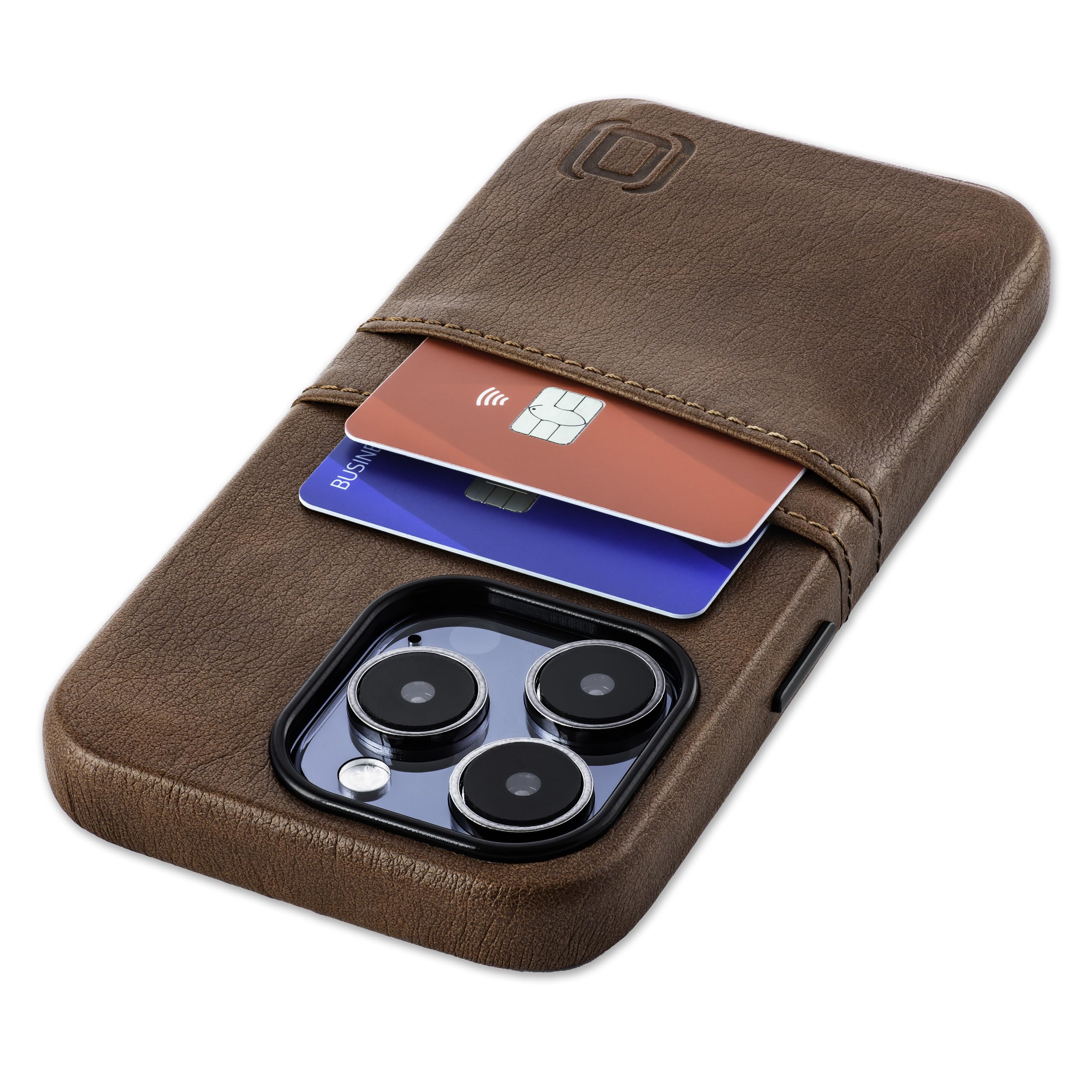 Custodia Portafoglio Per IPhone 13 Con Piastra Magnetica - Pelle Sintetica, 2 Tasche Carte, Blu Navy - Foto 6