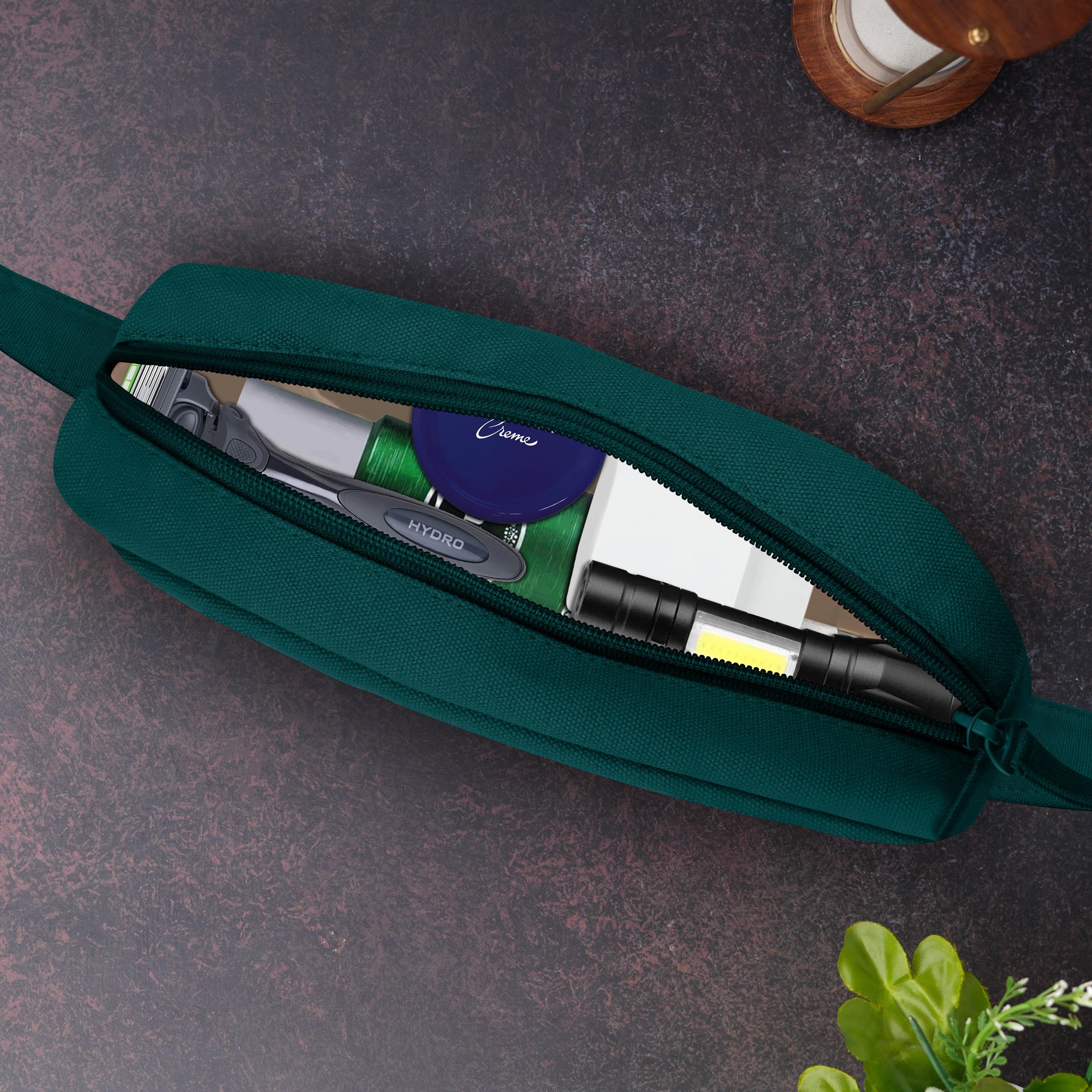 The Wallet Store Urban Trek Canvas Fanny Bag - Teal