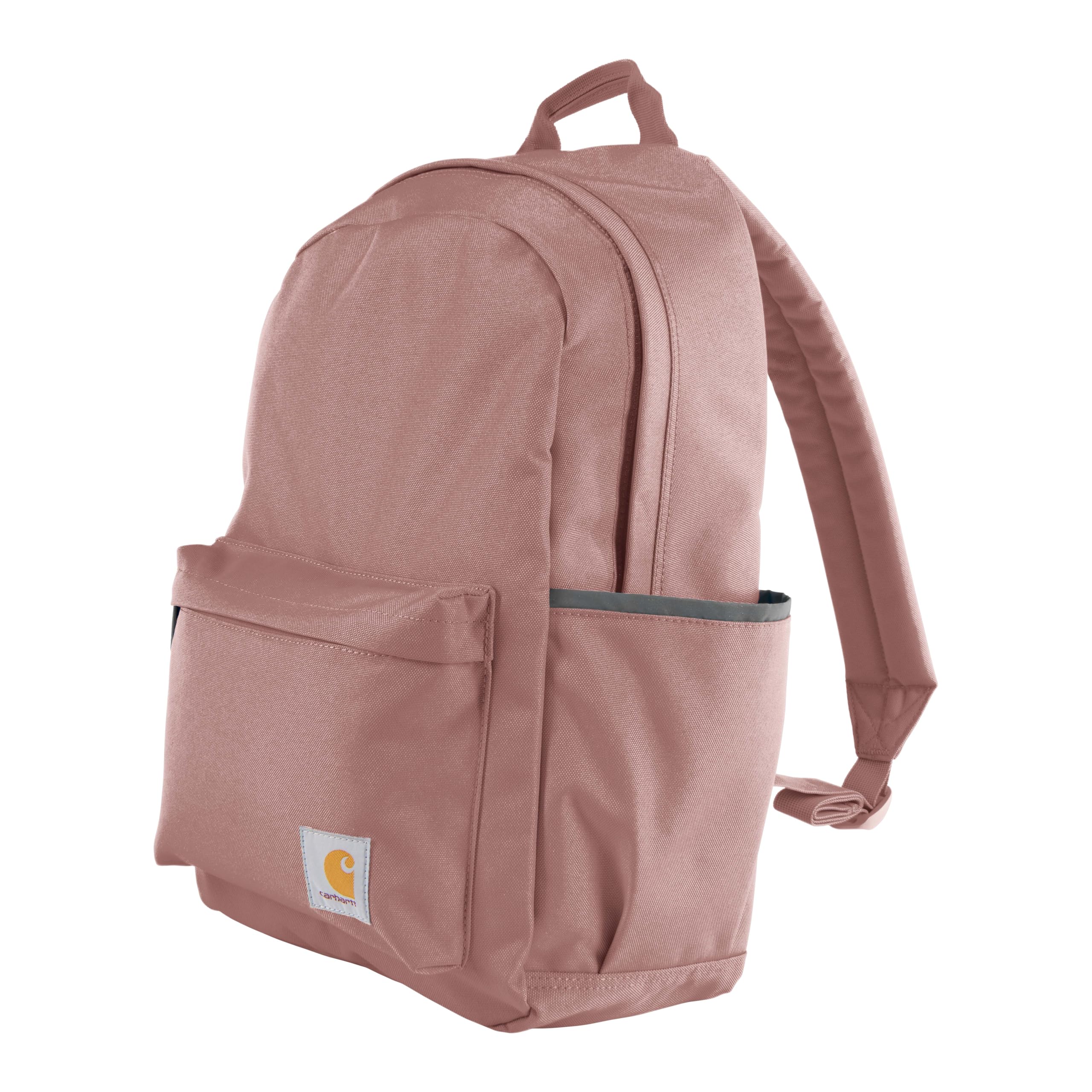 Carhartt 21L Classic Laptop Backpack, Water-Resistant Pack W/ 15" Laptop Sleeve and Organizational Compartments, PFAS Free, Rose Tint