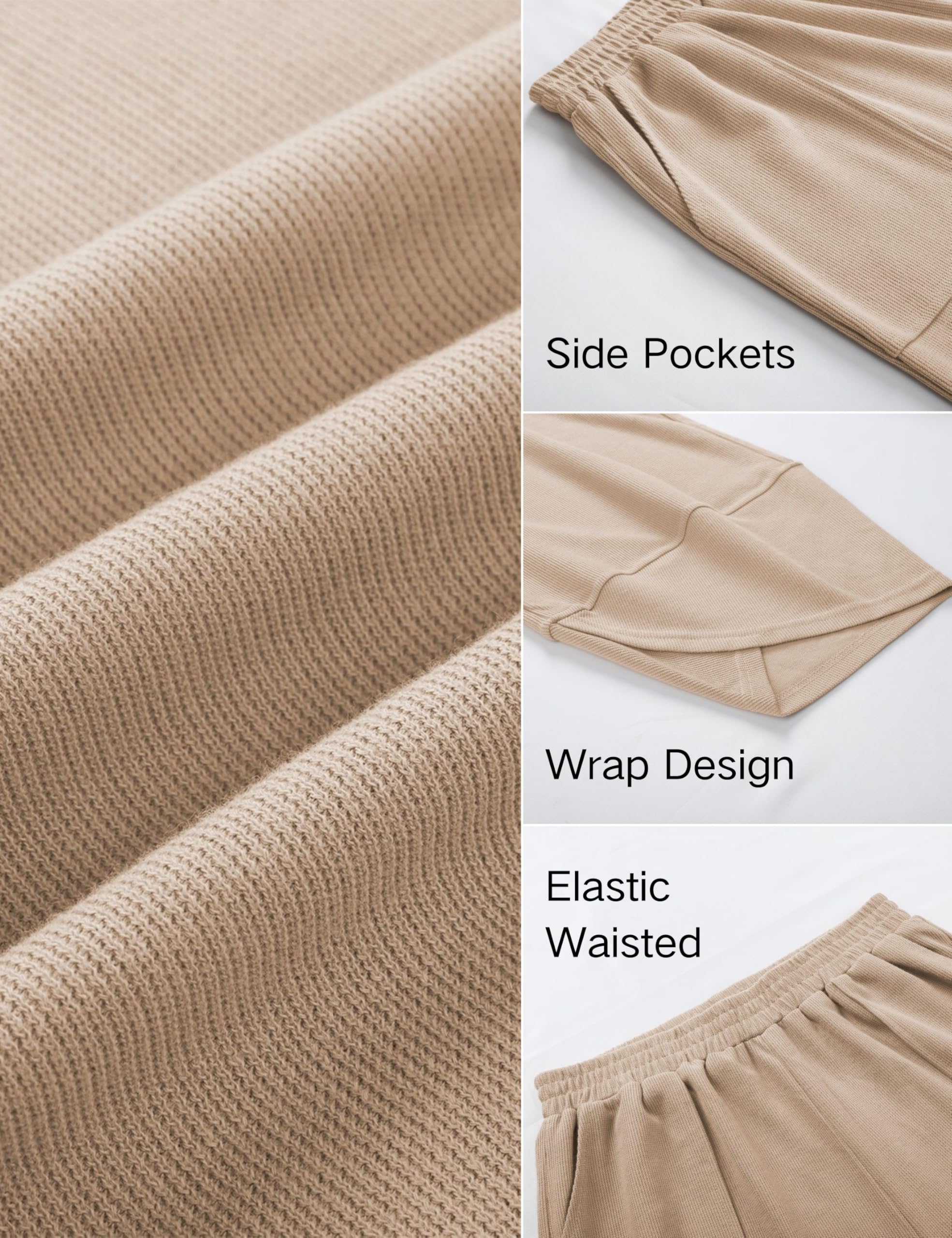 Xiaoxuemeng Womens Baggy Wide Leg Pants Casual Elastic Waisted Palazzo Harem Pants with Pockets