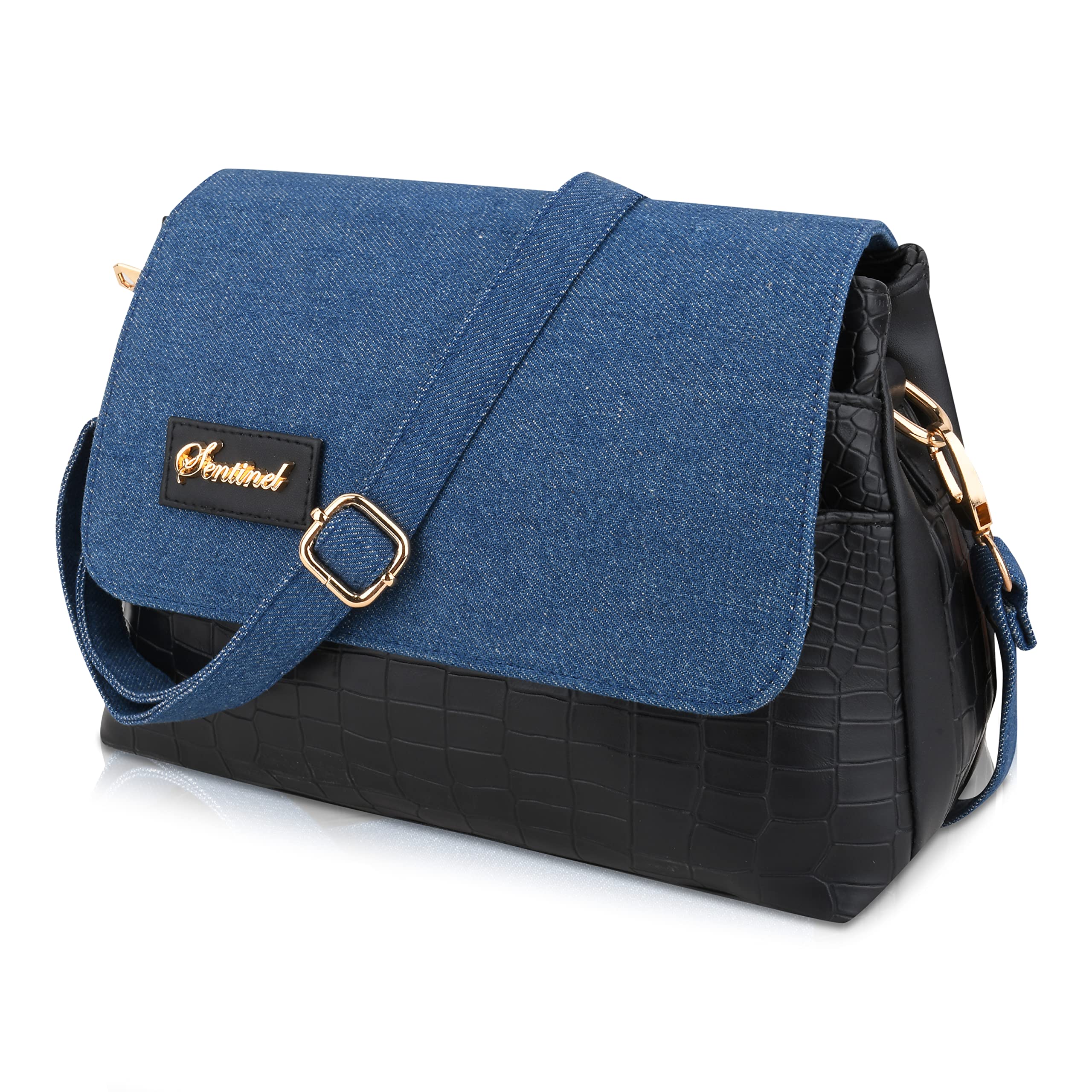SENTINEL Denim Sling Bag for Women| Women Crossbody Sling Bag| Sling Bag for Girls| Side Shoulder Sling Bag for Women (B0C3B35JT3) Amazon Price History, Amazon Price Tracker