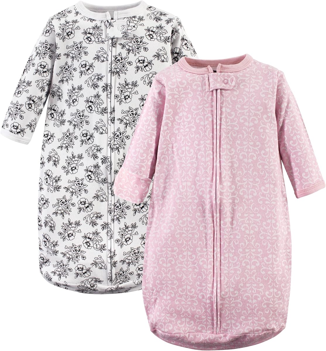 Hudson Baby Saco de dormir, saco y manta unisex de algodón de manga larga para bebé