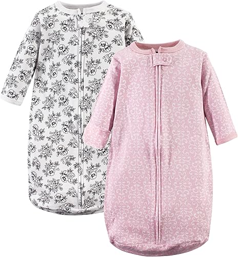 Hudson Baby - Saco de dormir para bebé, unisex, de algodón, de manga larga, saco tipo prenda de vestir, manta