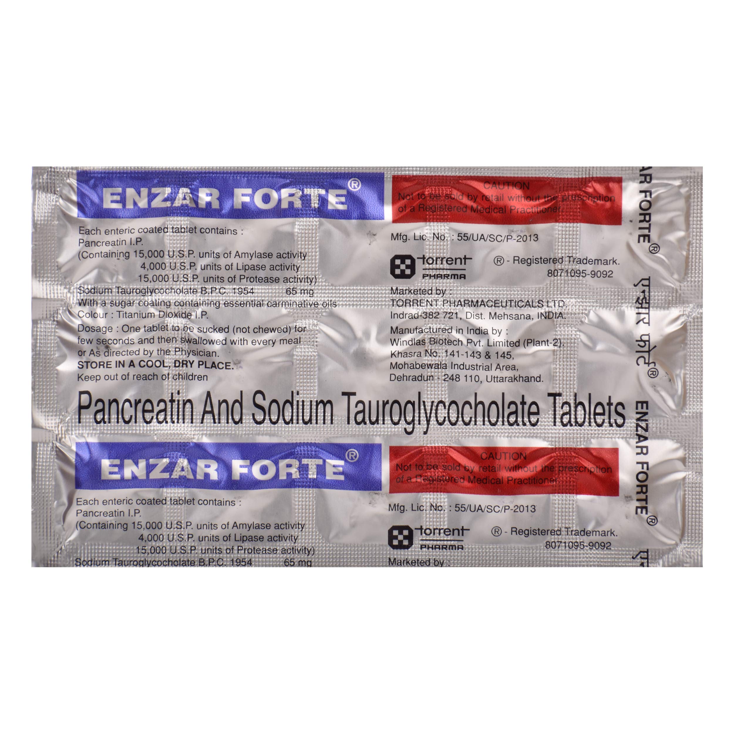 Enzar Forte - Strip of 15 Tablets