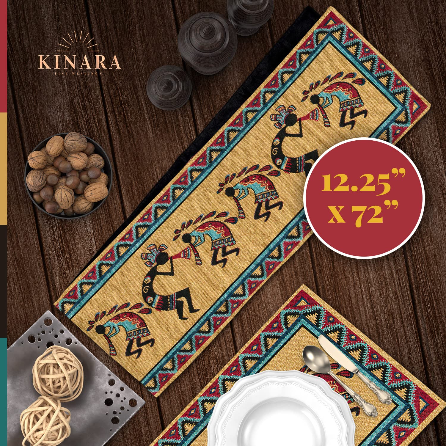 Amazon.com: Kinara 3 Kokopellies Table Runner – Southwestern
