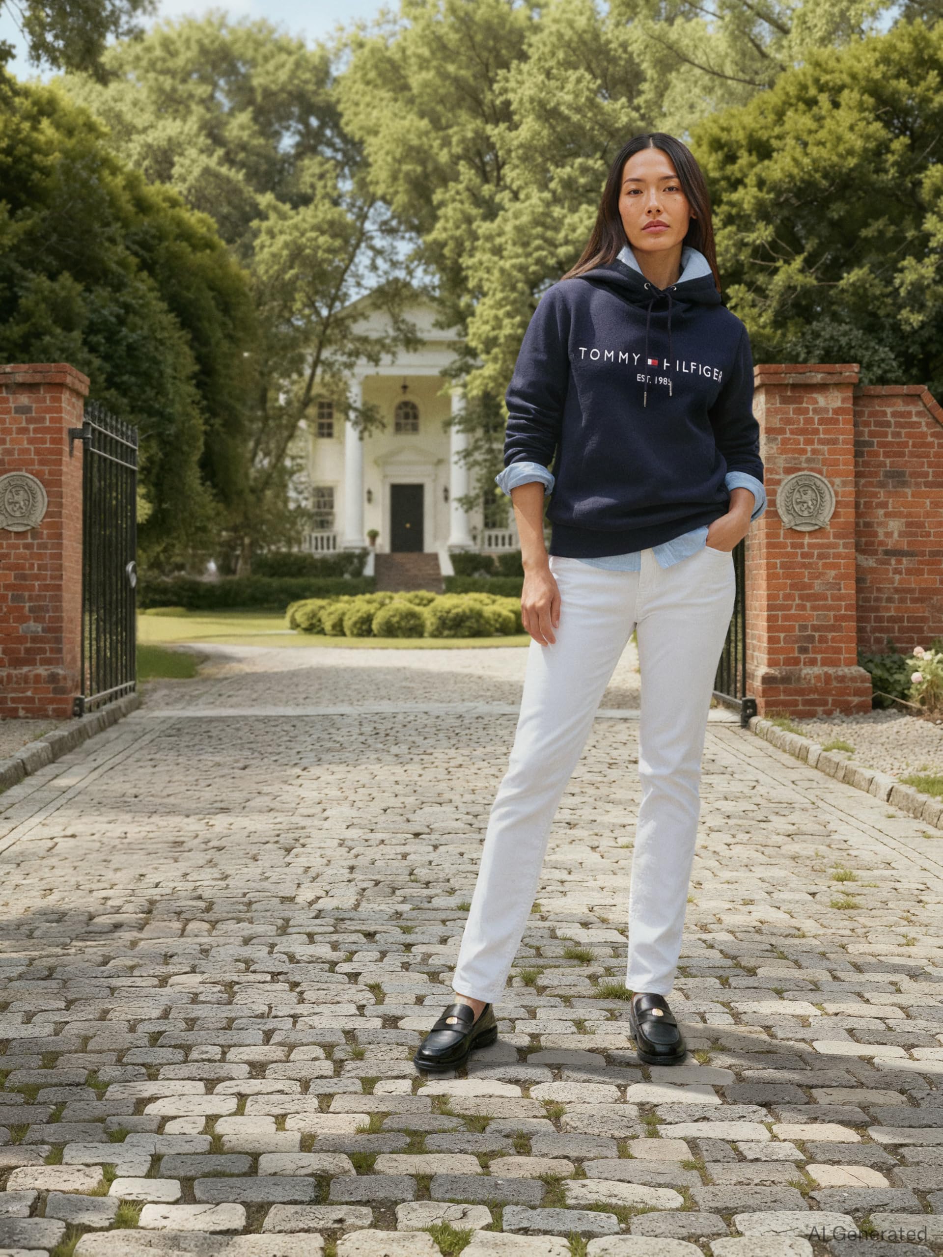 Tommy Hilfiger Donna Felpa Heritage con Cappuccio