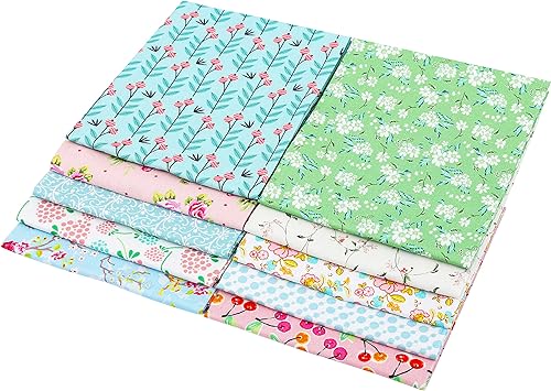 Vista 27 de Craftido -25 opciones: paquetes de tela de acolchado 100% algodón, 10 cuartos gruesos de 18 x 21 pulgadas, peso mediano de 5.2 onzas