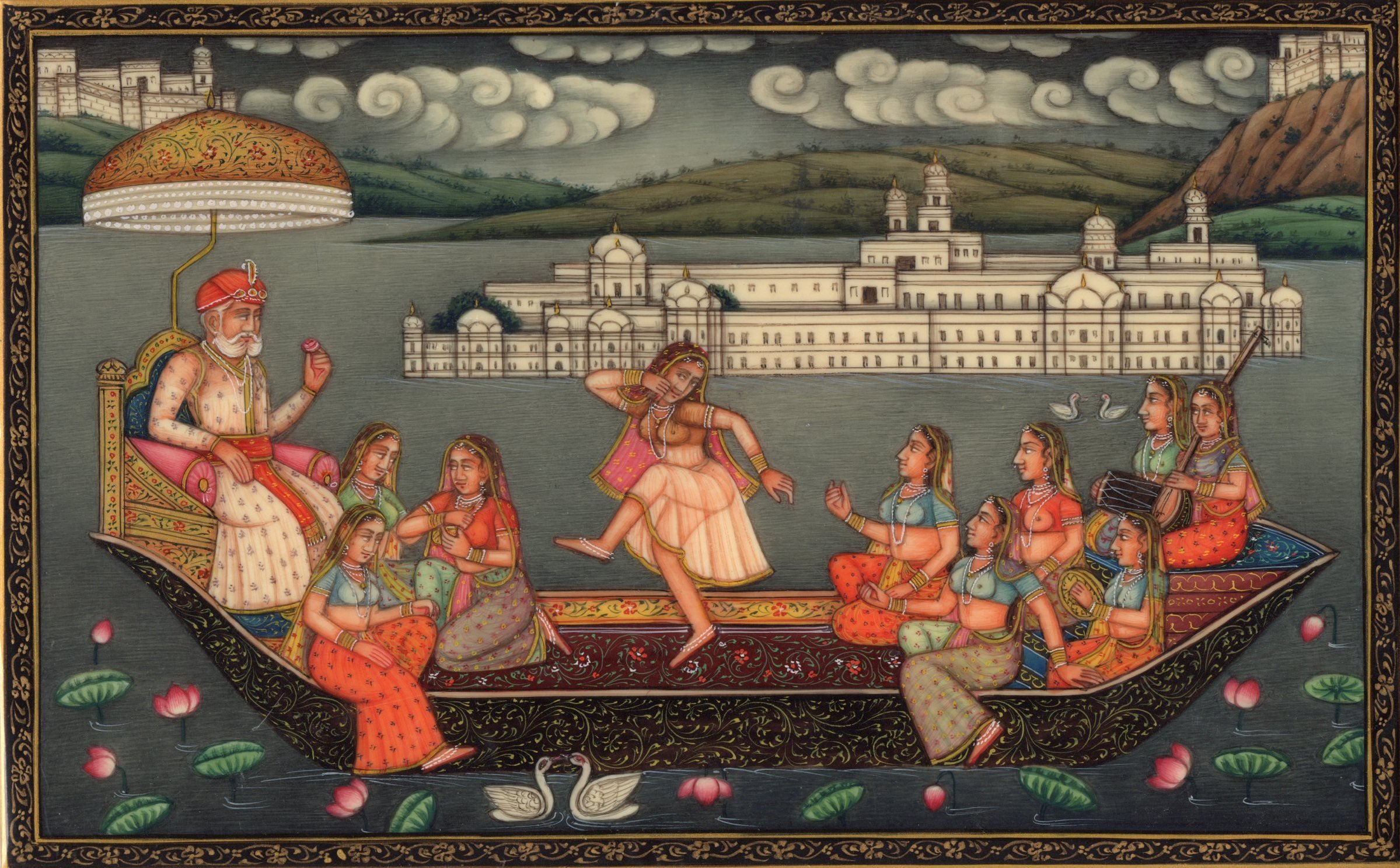 Amazon.com: Mughal Empire Miniature Painting Handmade Indian Mogul