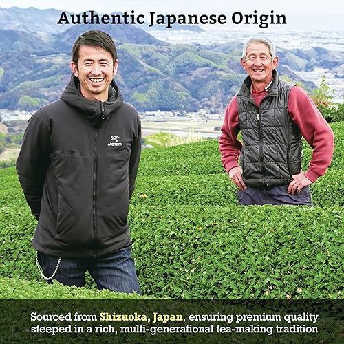 Miniatura 5 de Sugimoto Tea - Genmaicha orgánica - auténtico té verde japonés - con arroz asado - antioxidantes, cafeína, L-teanina - 12 bolsas pirámide