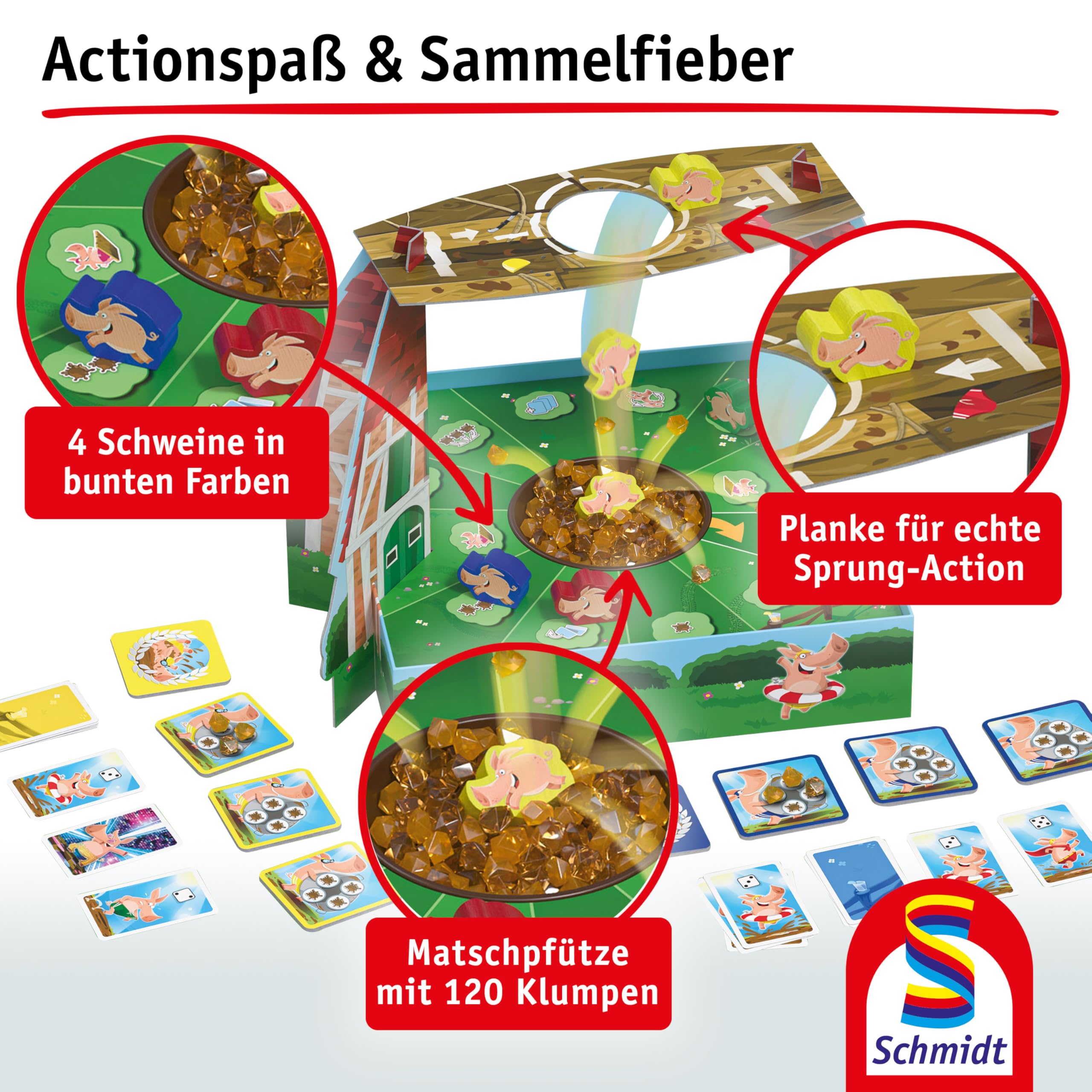 Schmidt 40674 Matsch-Party Kinderspiel, ab 5 Jahren | Aktionspiel