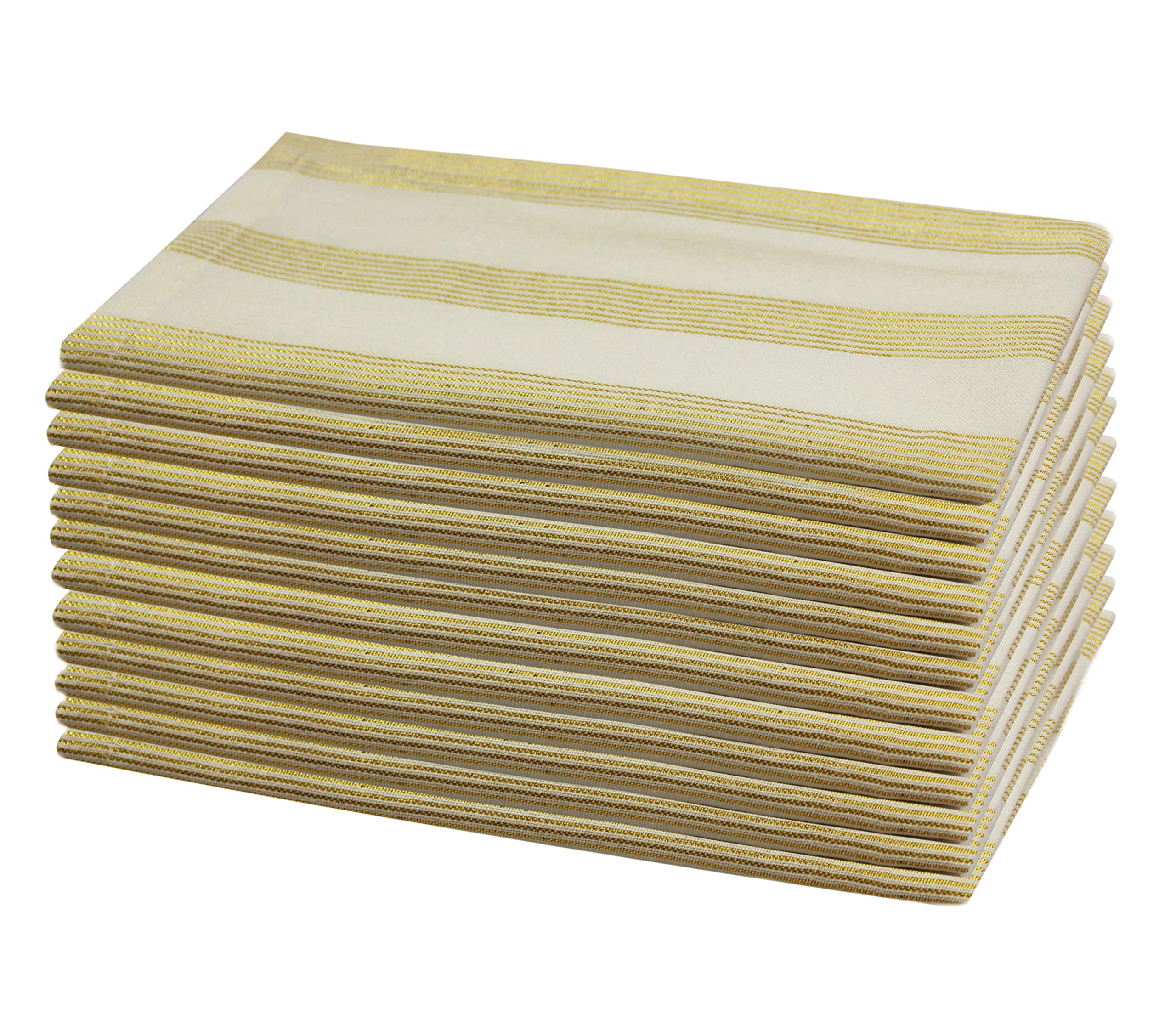Serviettes de table lavables pour fêtes et dîners chic lot de 12 coton