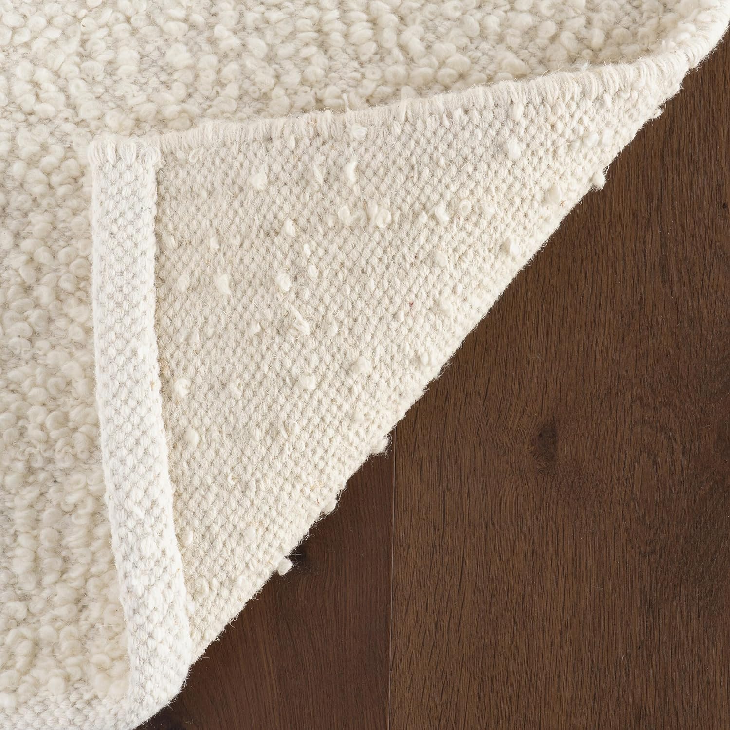 Nuloom Thellia Solid 3' x 5' Wool Accent Shag Rug for Living Room Bedroom Dining Room Nursery Entryway, Beige
