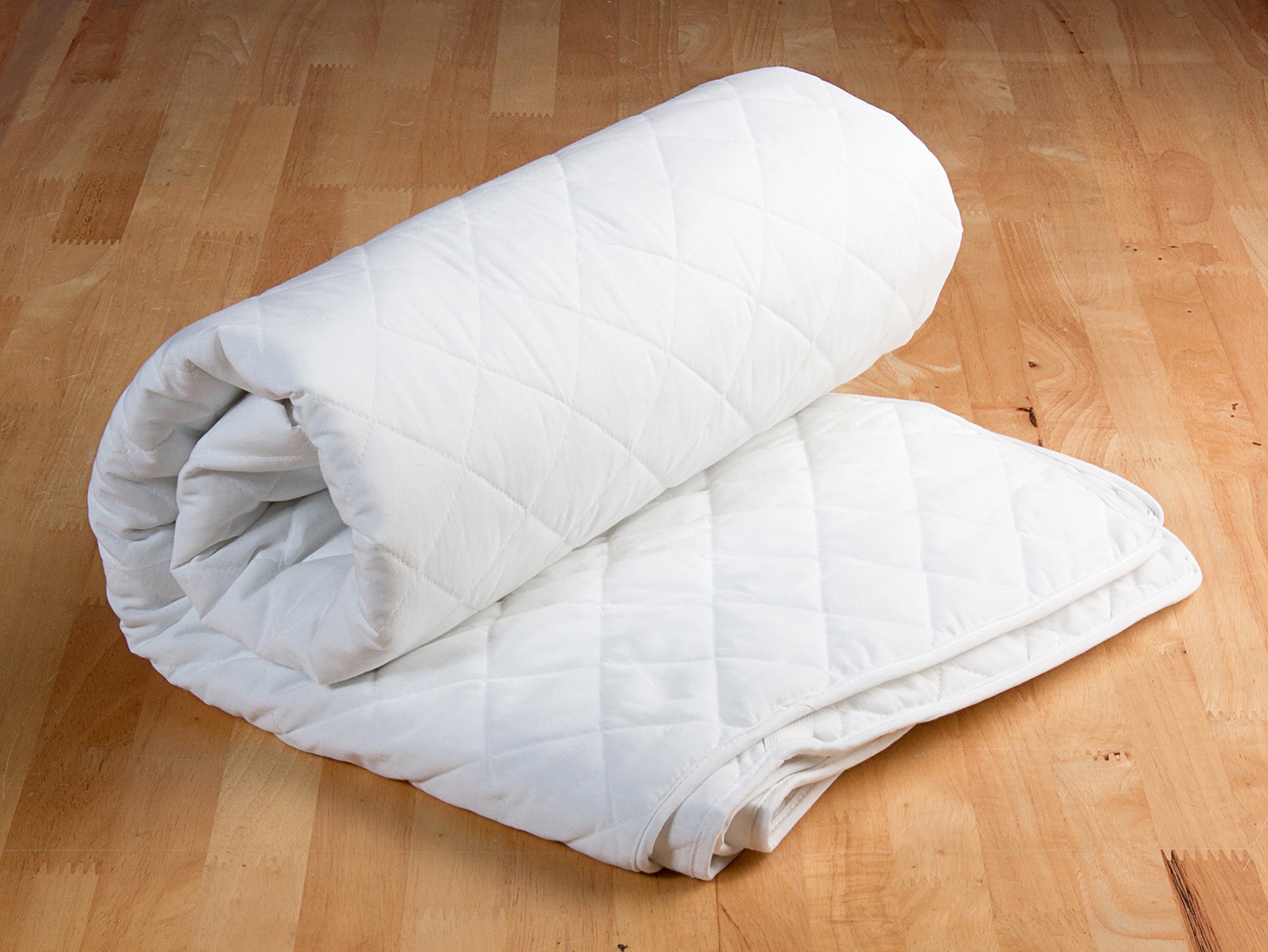 King Microfibre Mattress Topper 2 inch, 5cm Topper with Elasticated Corner Straps, King, 150cm x 200cm