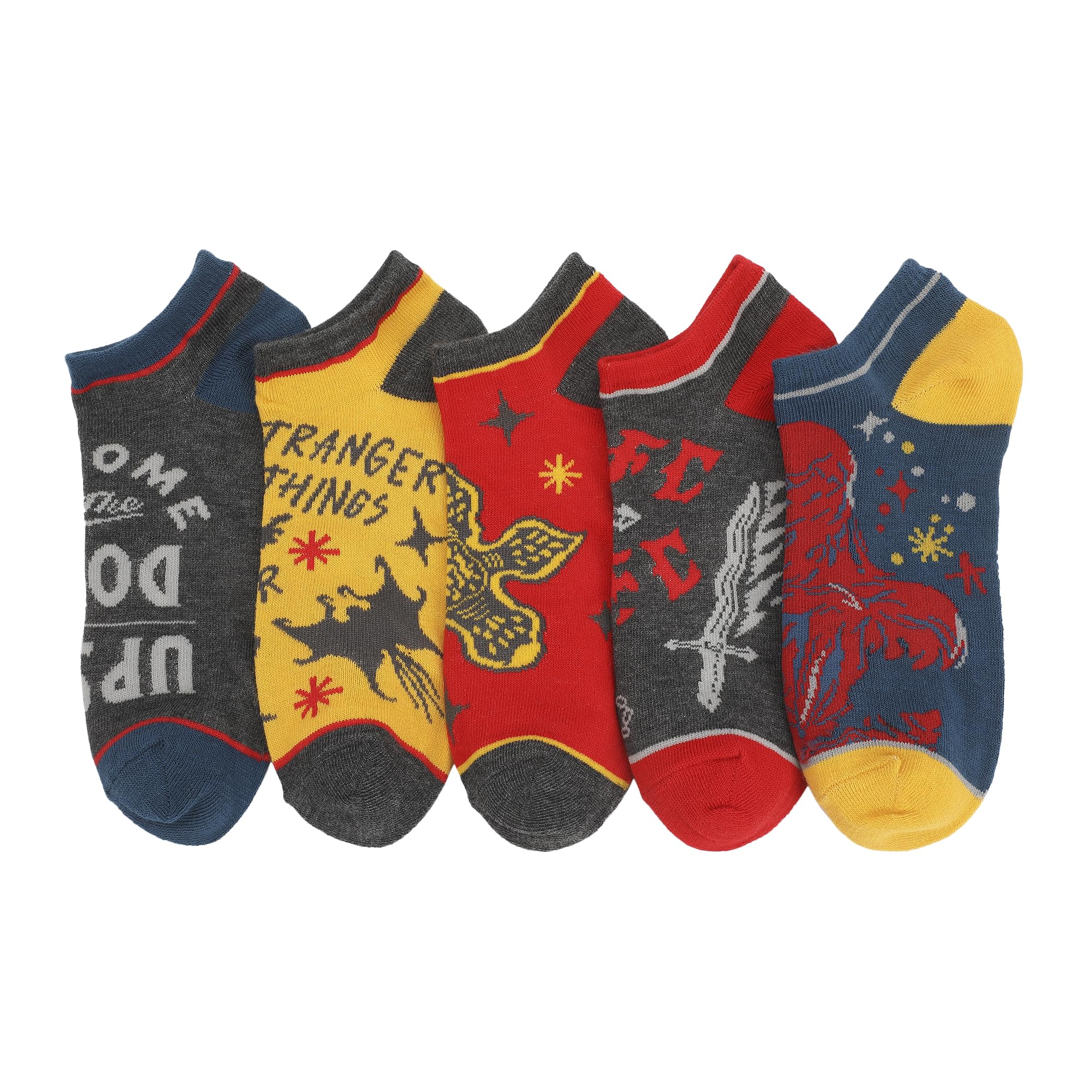 Bioworld Stranger Things Icons Womens Ankle Socks 5 Pack