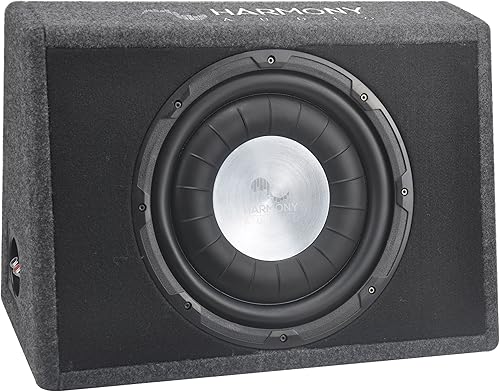 Miniatura 6 de Harmony Audio Compatible con Universal Truck HA-FT12 Single 12" 800W Loaded Sub Box Enclosure Bundle con amplificador HA-A400.1 y kit de cableado