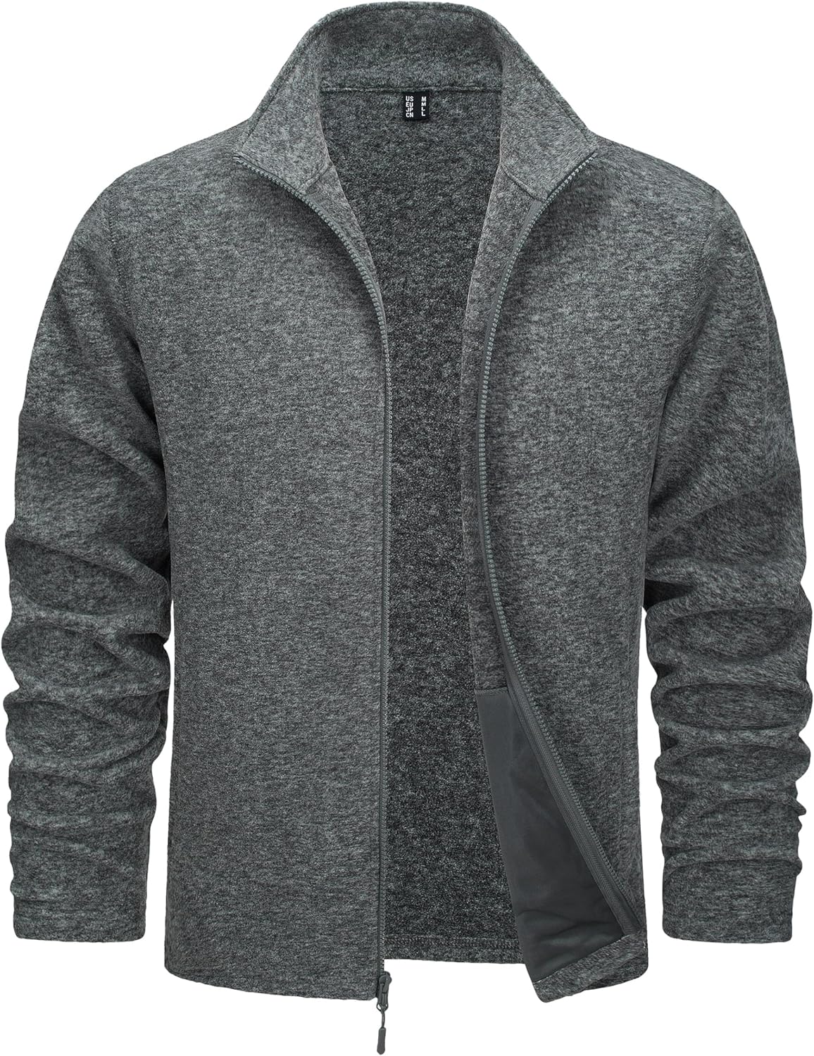 TACVASEN Men’s Fleece Jacket Full Zip Lightweight