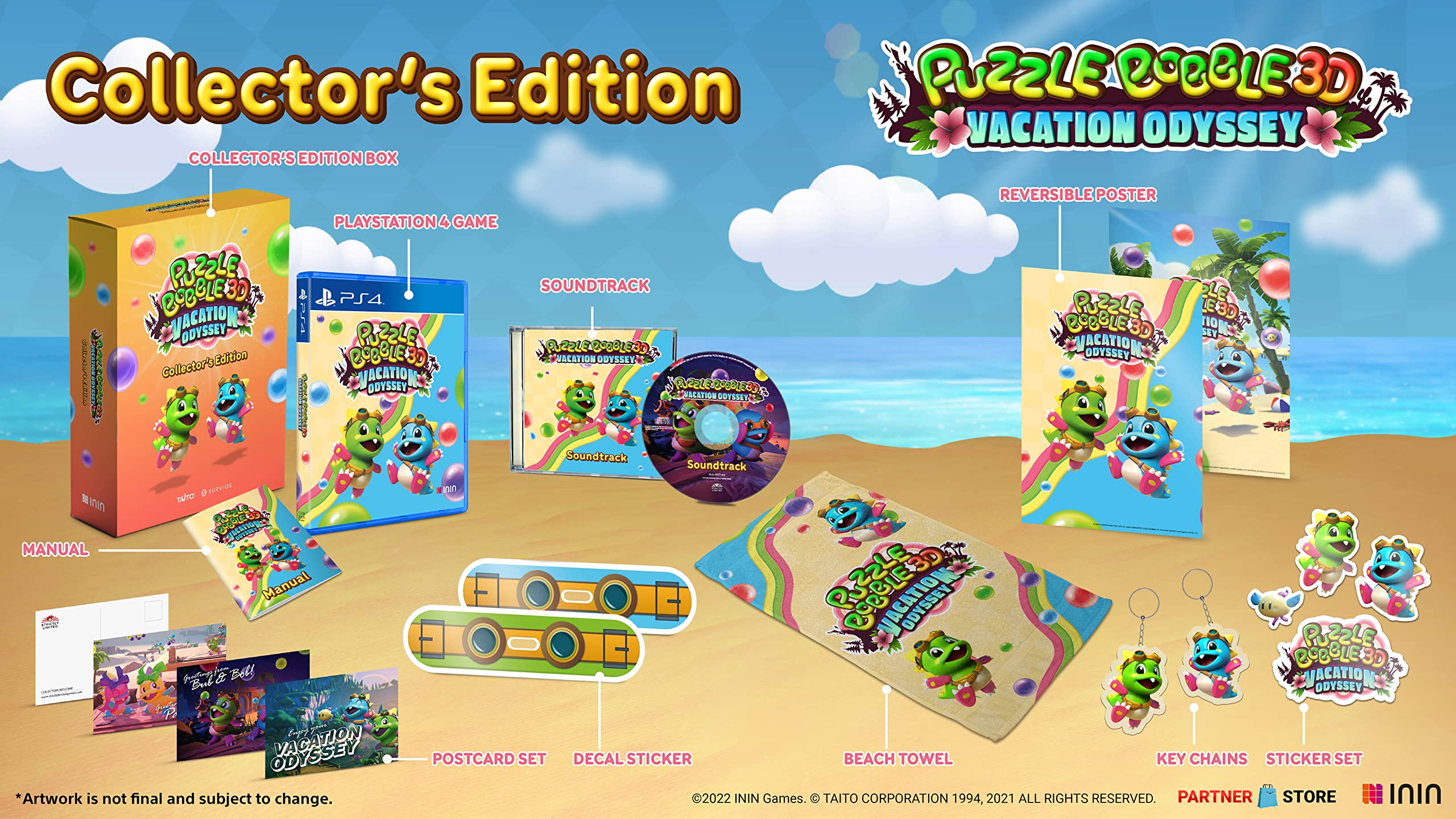 ININ Puzzle Bobble 3D: Vacation Odyssey Edycja kolekcjonerska - [PlayStation 4] - LIMITED