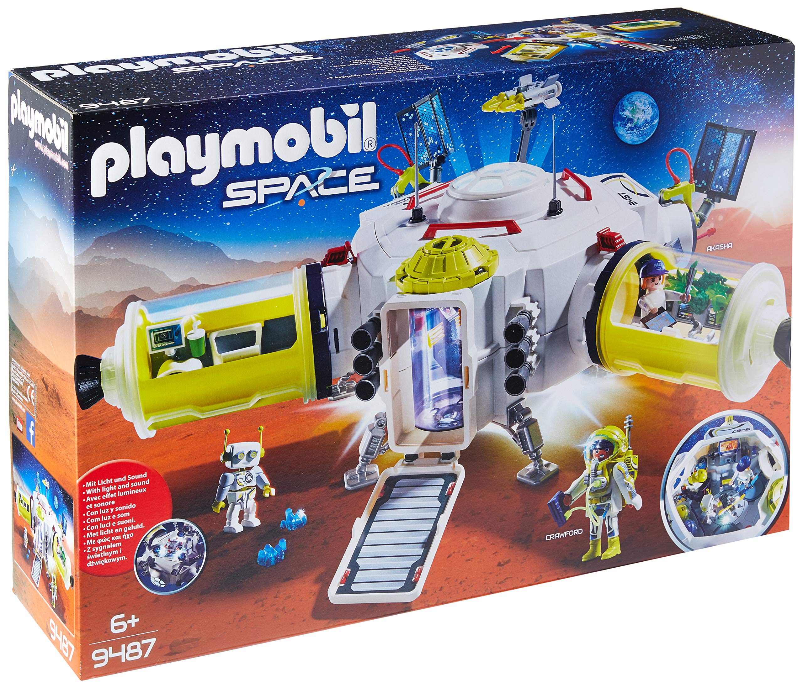 Playmobil Space 9487 - Estação Espacial De Marte, Multicor