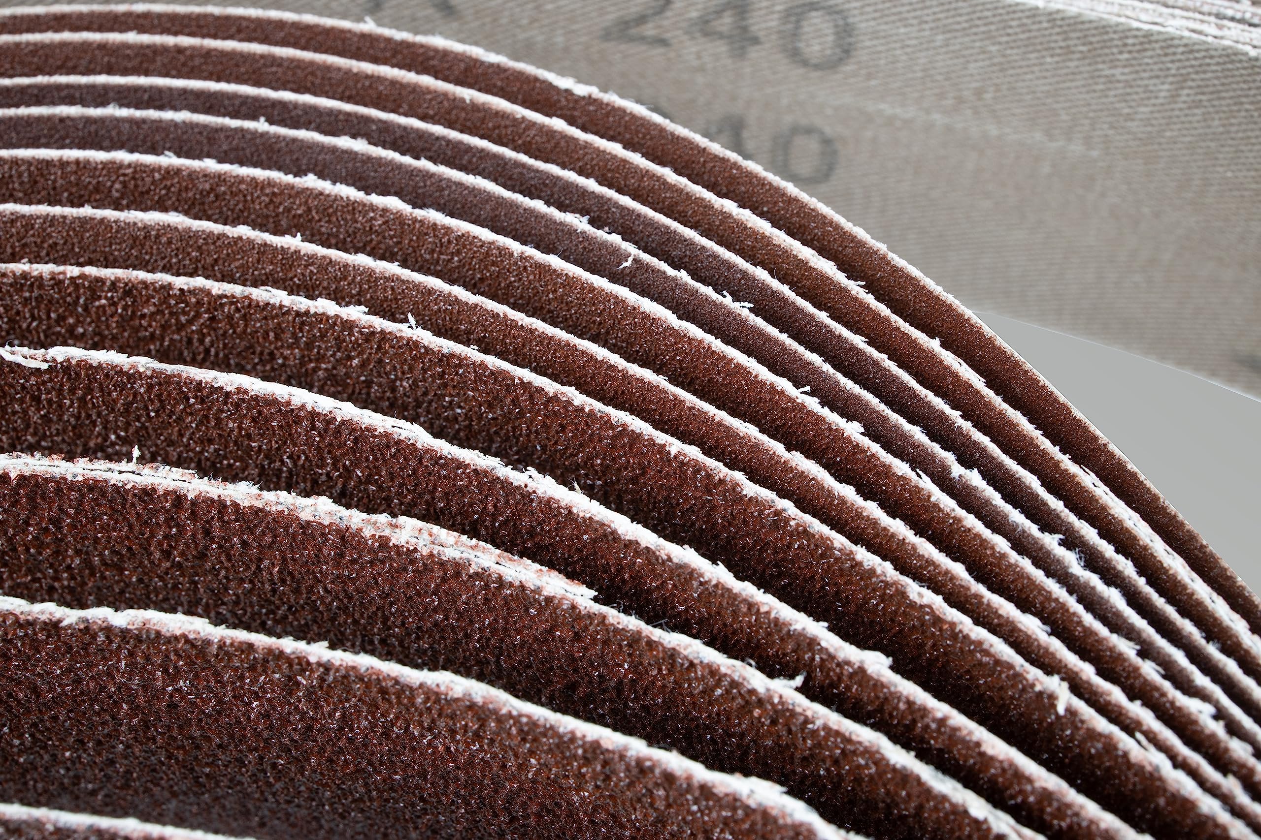 Nastri Abrasivi In Tessuto - 10 Pezzi 75x457 Mm Grana 40 Per Levigatrici - Foto 7