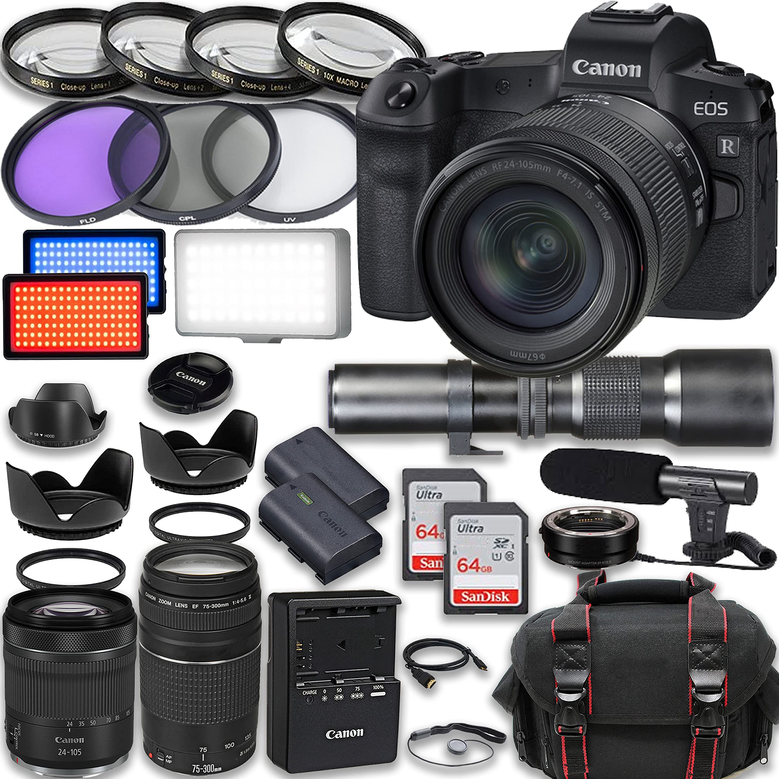 Canon EOS R ミラーレス一眼 24-105mmセット Amazon | Canon キヤノン ミラーレスカメラ EOS R RF 24-105mm STM