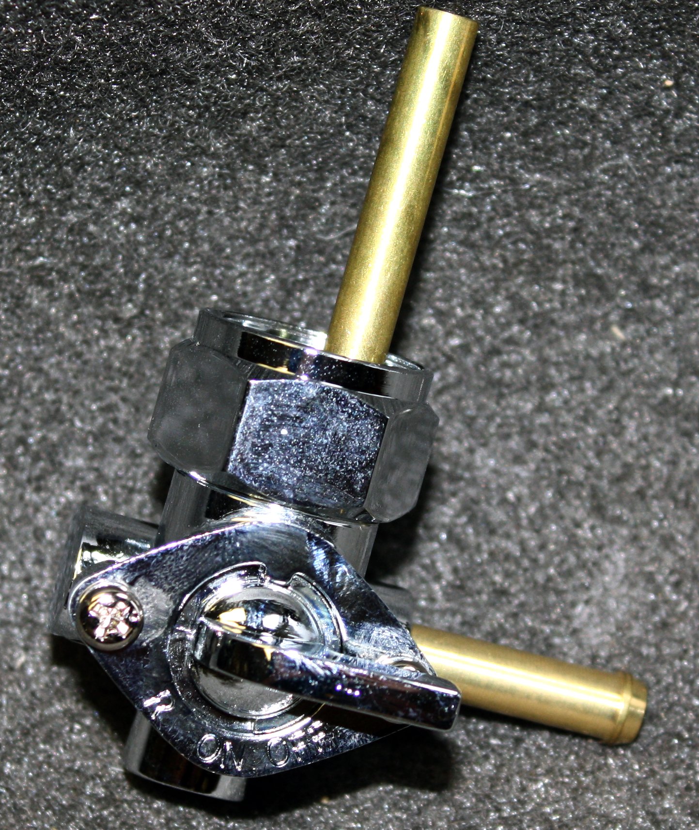 Buy Superior Dixie 6216781C Chrome Fuel Petcock Harley Davidson Twins Right Output Online at