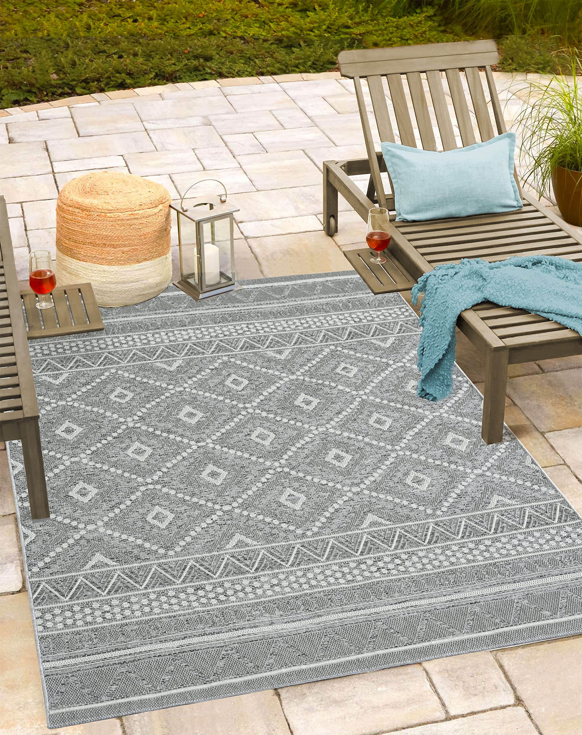 Tapis Moderne pour Couloir et Cuisine Résistant à l'Extérieur