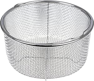 GRÄWE Stabiler Dämpfeinsatz für Kochtöpfe Ø 21 cm, Dünsteinsatz-Korb aus Edelstahl, Dampfgareinsatz zum Dünsten, Schongaren, Frittieren &amp; Dämpfen