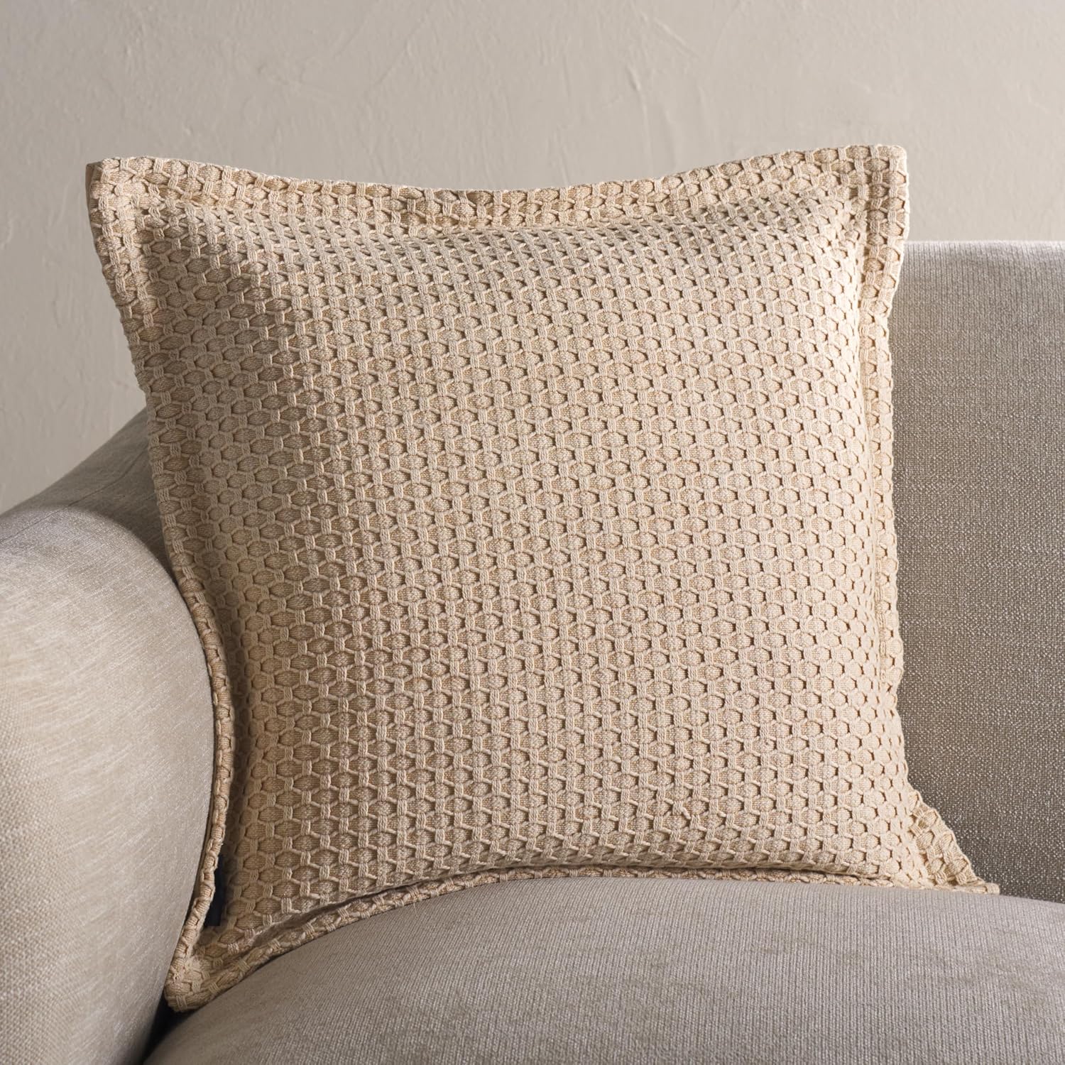 SAFAVIEH Demi, 18 X 18, Ivory, Cotton Throw Pillow