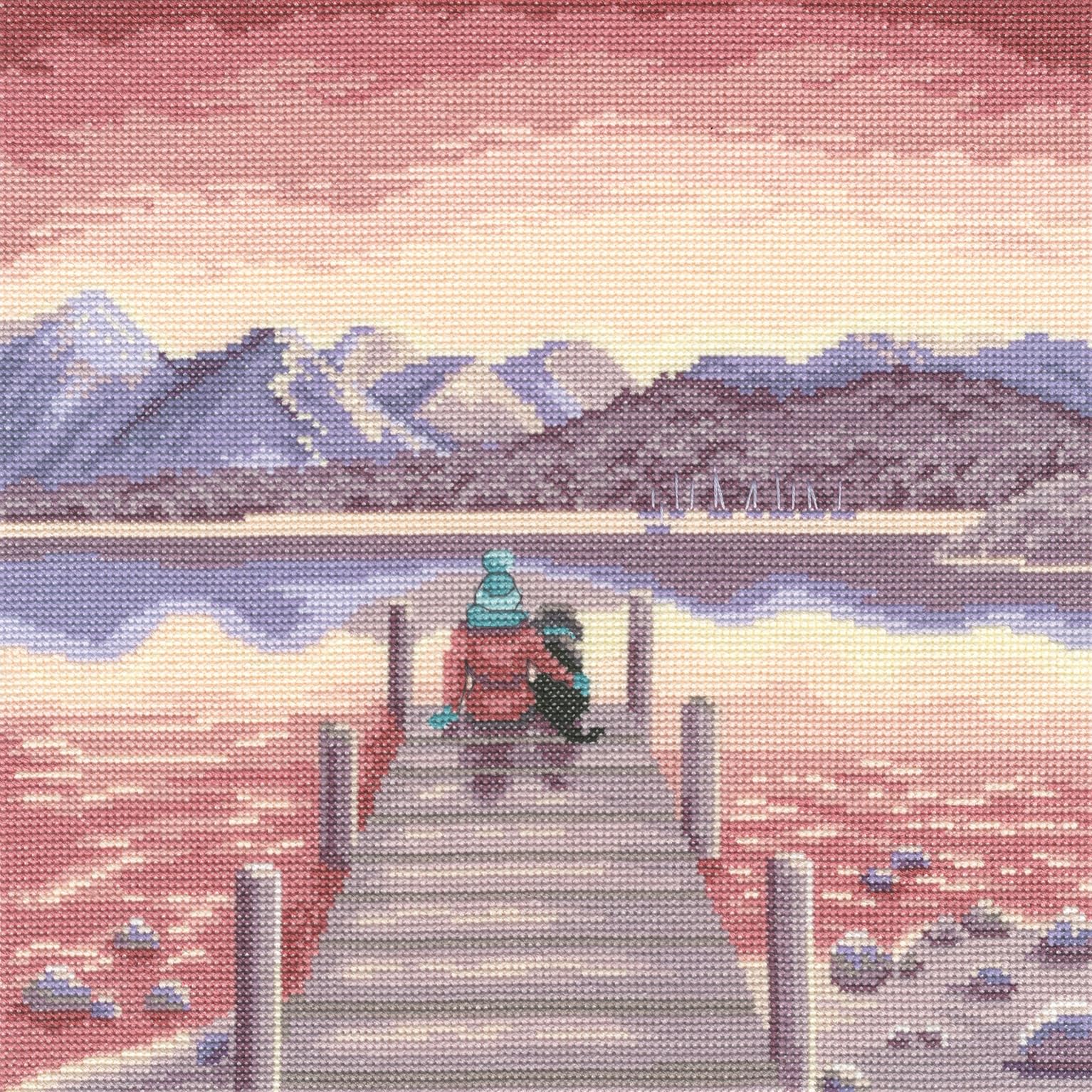 Bothy Threads Counted Cross Stitch Kit - A Pawfect Place by The Water