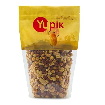 Yupik Mixed Nuts, 2.2 lb 35.2 oz, A Blend of Roasted Peanuts, Almonds, Brazil Nuts, Cashews & Hazelnuts, Non-GMO Canola Oil, Cholesterol Free, Vegan, Perfect for Snacking, Baking & Nutrition Bars