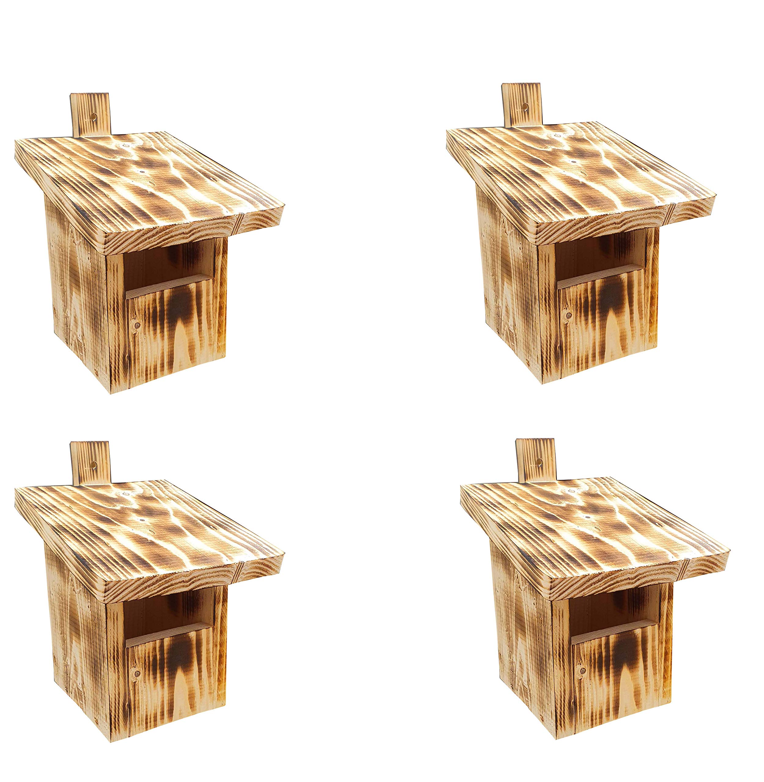 4 cajas nido de madera, Casitas para Pájaros