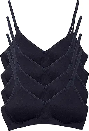 Kalon Womens 4 Pack Demi Padded Bralette Wireless