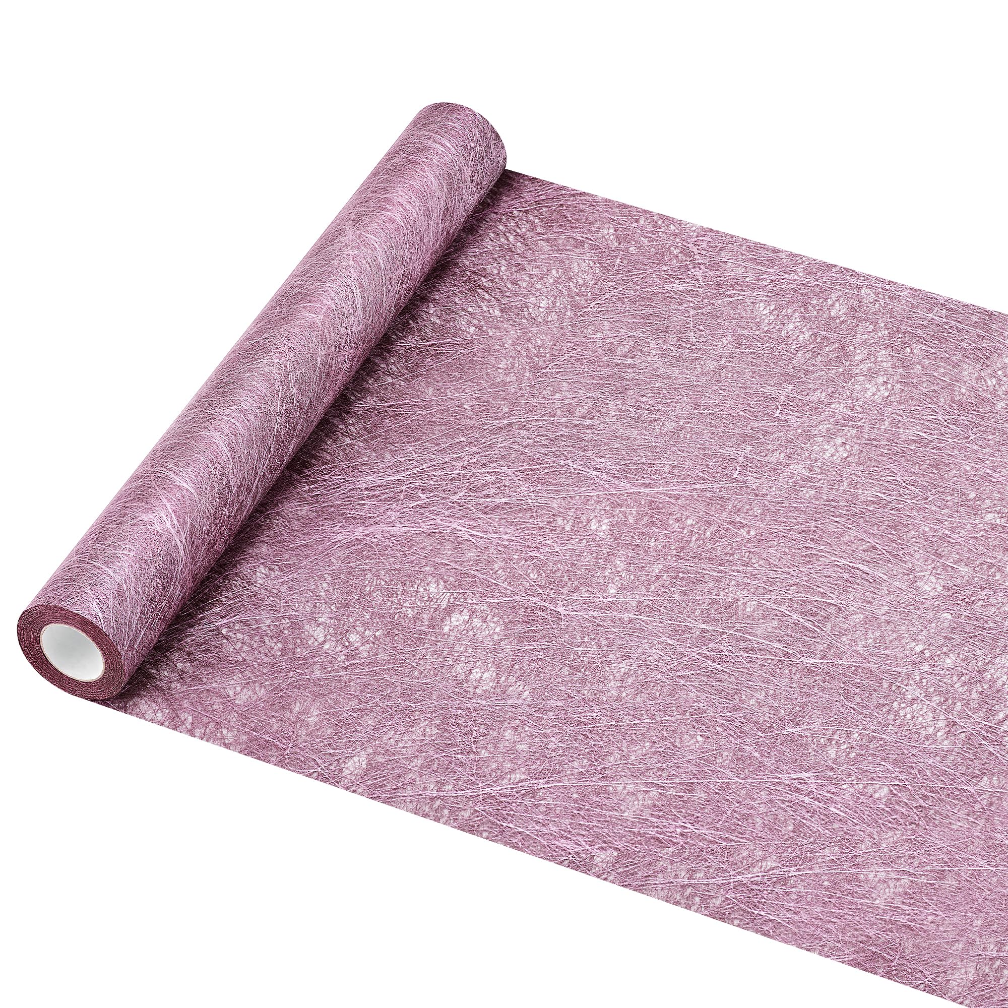HEETA Tischläufer Rosa, Sizoweb Tischband Modern Zuschneidbar für Tischdekoration Partydeko für Geburtstag, Hochzeit, Festliche Dekoration, 30cmx5m