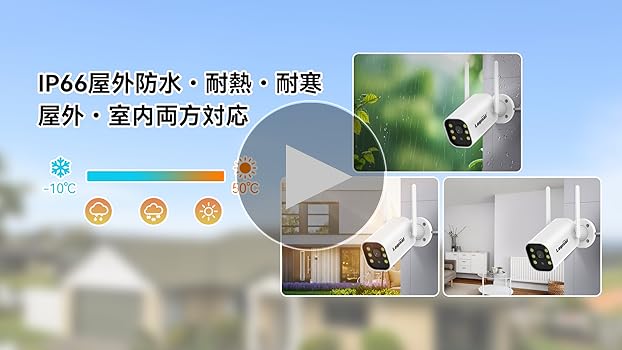 新品　防犯カメラ 屋外 2台 モニター付き ワイヤレス 120°広角レンズ 2.4/5GHz+AI超広角】防犯カメラ ワイヤレス 屋外 監視カメラ 200