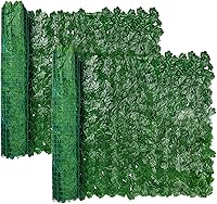 Vista 13 de iCover Pantalla de Privacidad de Hiedra Artificial para Cerca, 59x157 pulgadas Junta Reforzada Previene que las Hojas se Caigan, Paneles de Seto