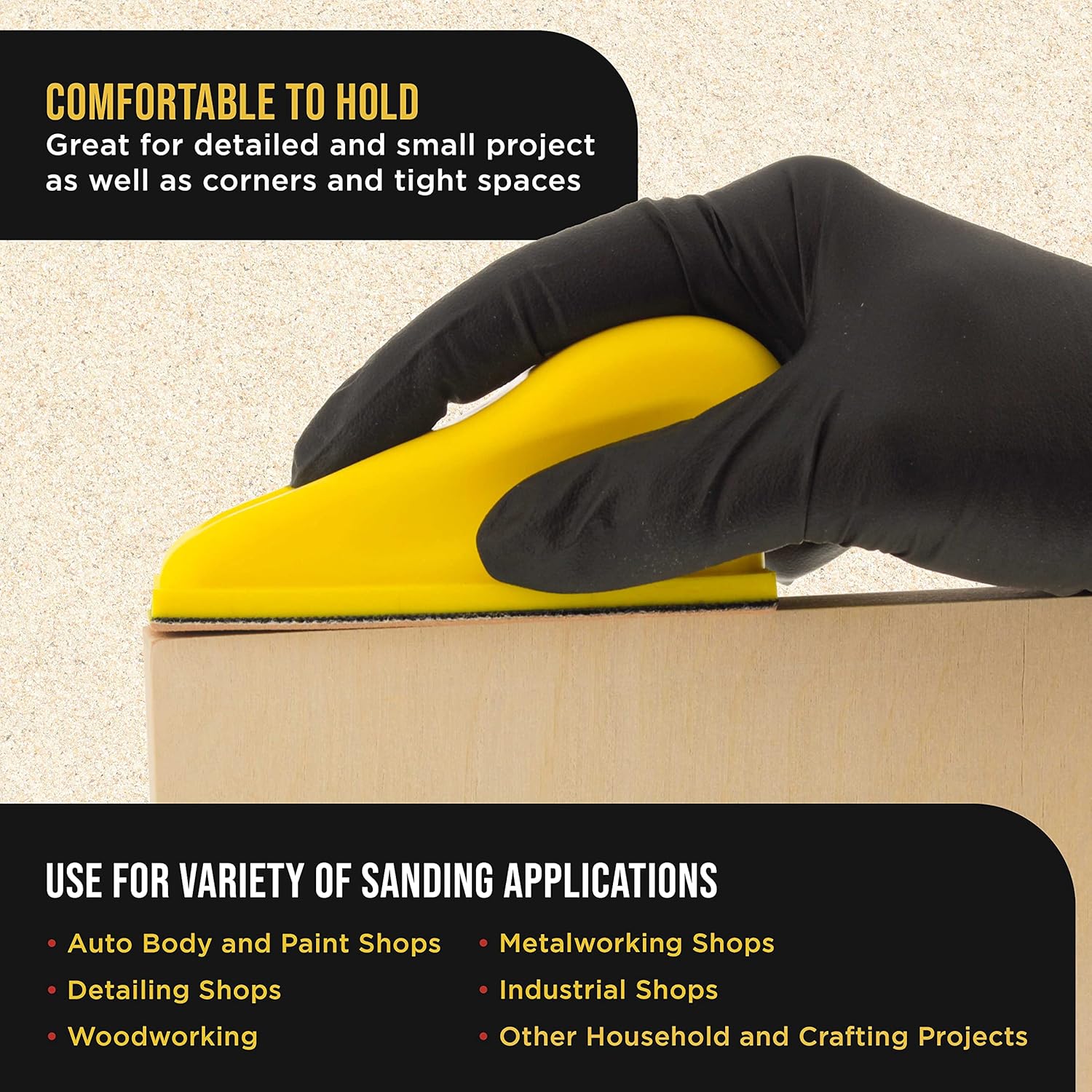 Dura-Gold Micro Hand Sanding Block Kit, 3.5” x 1” Pad, Hook & Loop Backing, 40 Sandpaper Sheets, 5 Each 60, 80, 120, 180, 220, 320, 400, 600 Grit - Wood Woodworking, Small Detail Finishing Sander - 