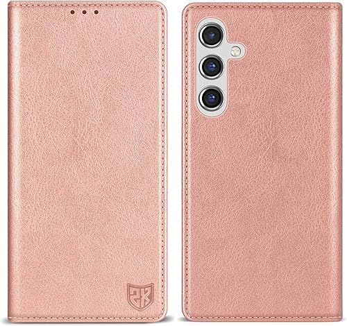 ZZXX Funda tipo cartera para Samsung Galaxy A14 5G con bloqueo RFID, soporte de ranura para tarjetas, funda protectora de cuero magnético fuerte