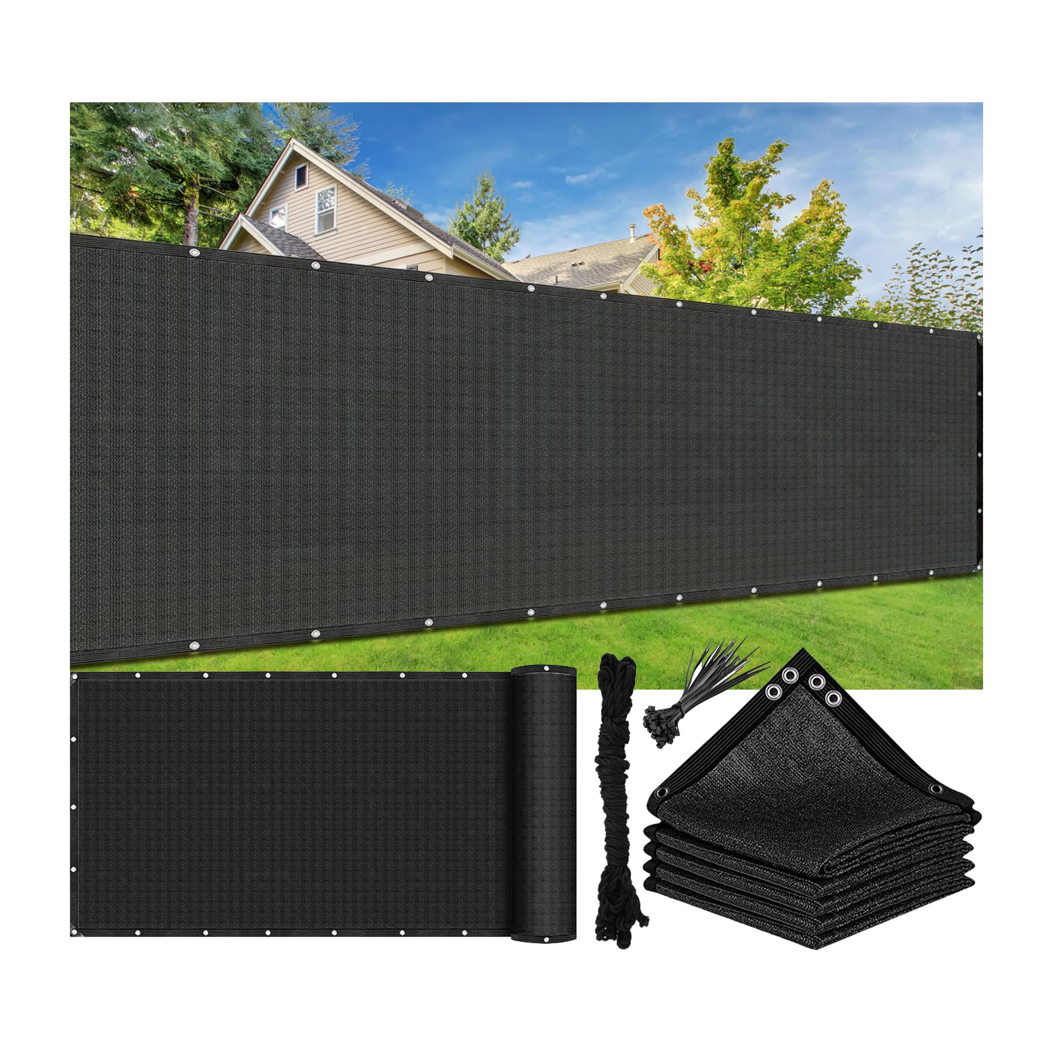 Clôture coupe-vent indéchirable et résistante aux UV pour sécuriser la terrasse