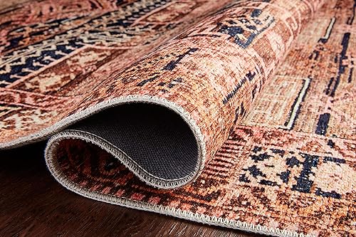 Miniatura 6 de Loloi II, Layla Collection LAY 14 - Tapete tradicional largo, Moca, 2 pies 6 pulgadas x 12 pies 0 pulgadas