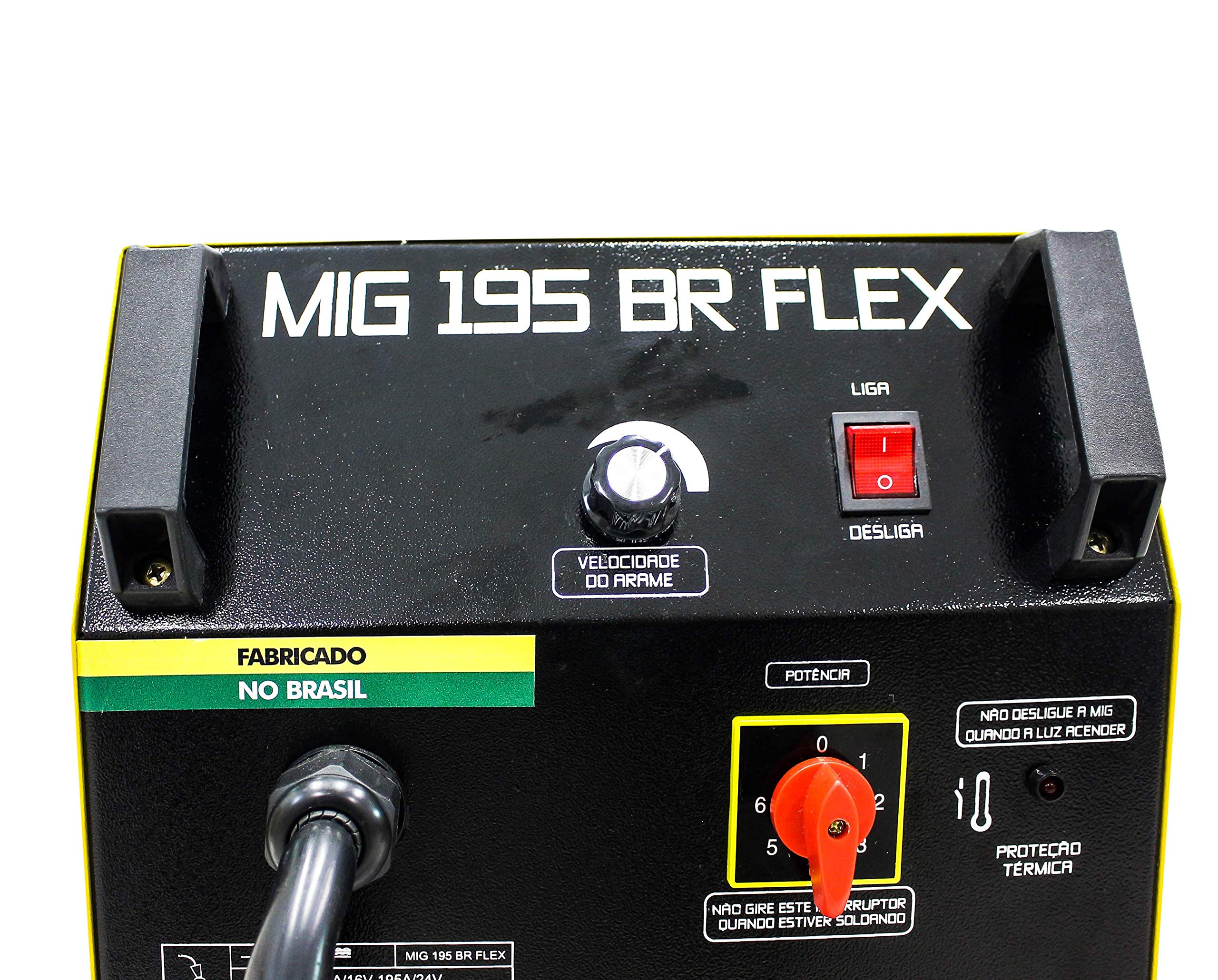 Maquina Solda Mig/Mag 195BR com e sem Gás, 220V, V8 Brasil 107608