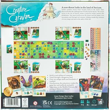 Red Raven Games Creature Caravan Adventure Board Game
