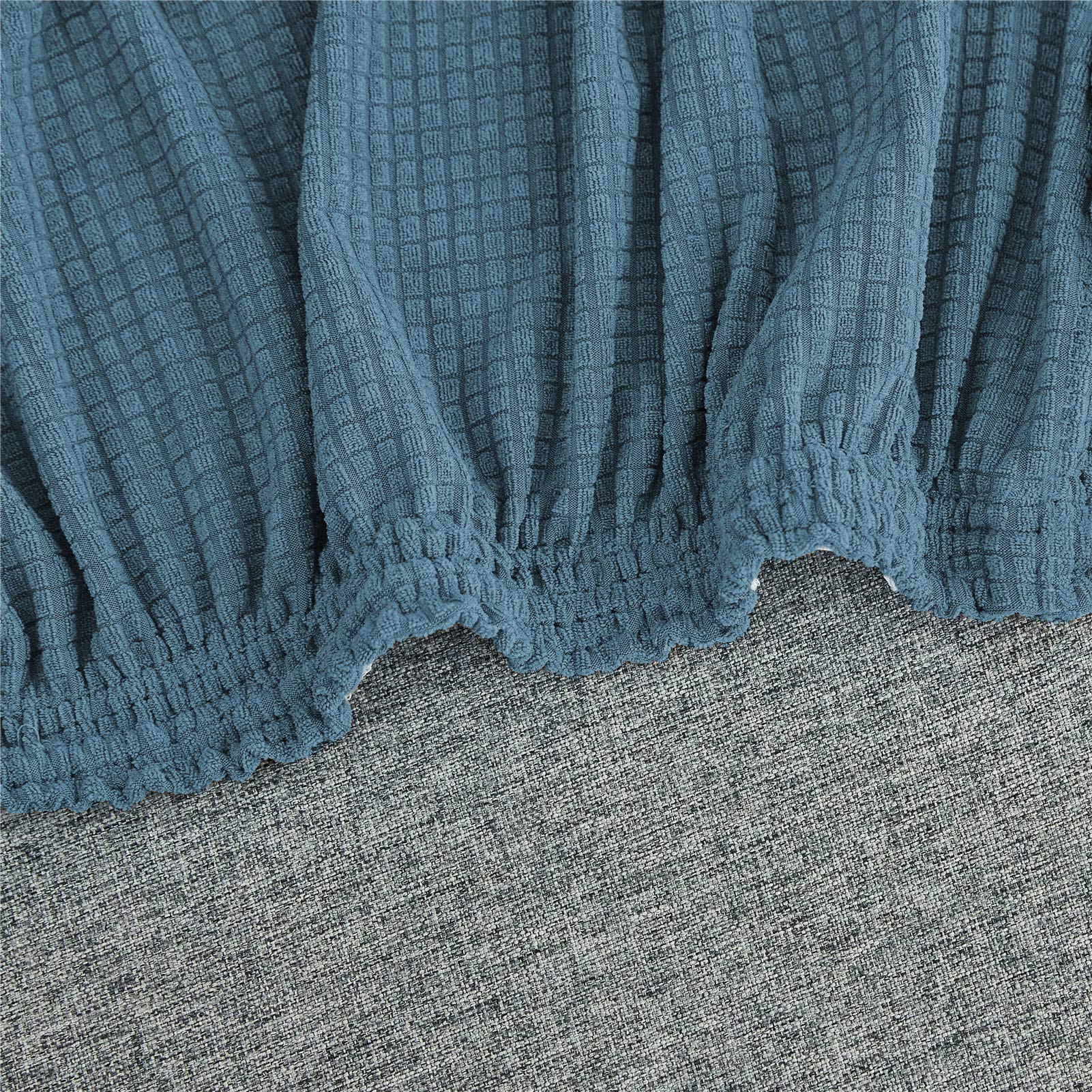 Copridivano elasticizzato per divano a 4 posti, in tessuto spandex resistente, protezione per mobili, copridivano elastico blu, perfetto per l'arredamento della casa e il rinnovamento dei mobili